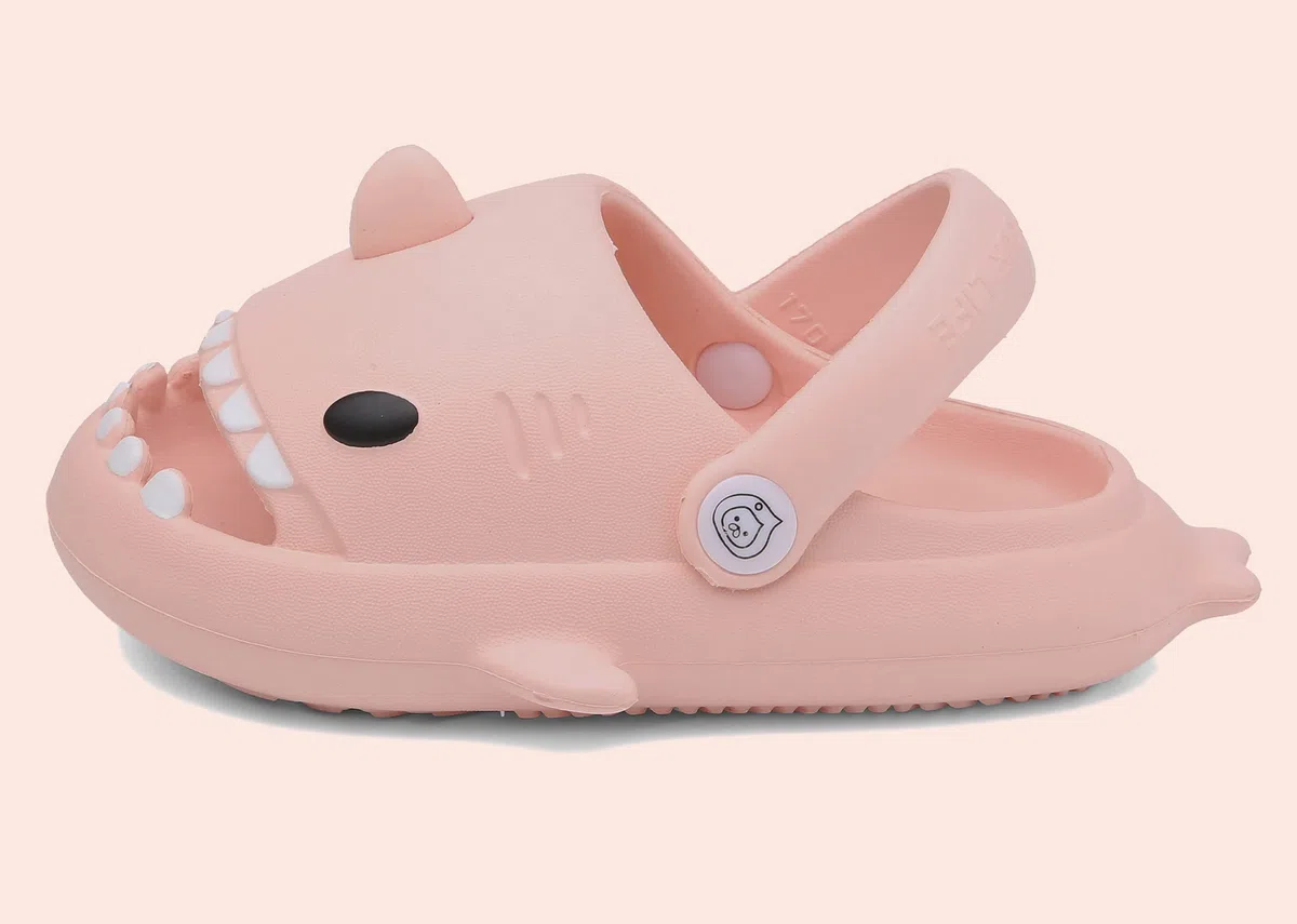 SMajong Claquettes de Requin Garçon Fille Été Shark Slides Slippers Antidérapante Chaussures de Piscine Plage Enfant Chaussures de Bain Pantoufles Maison