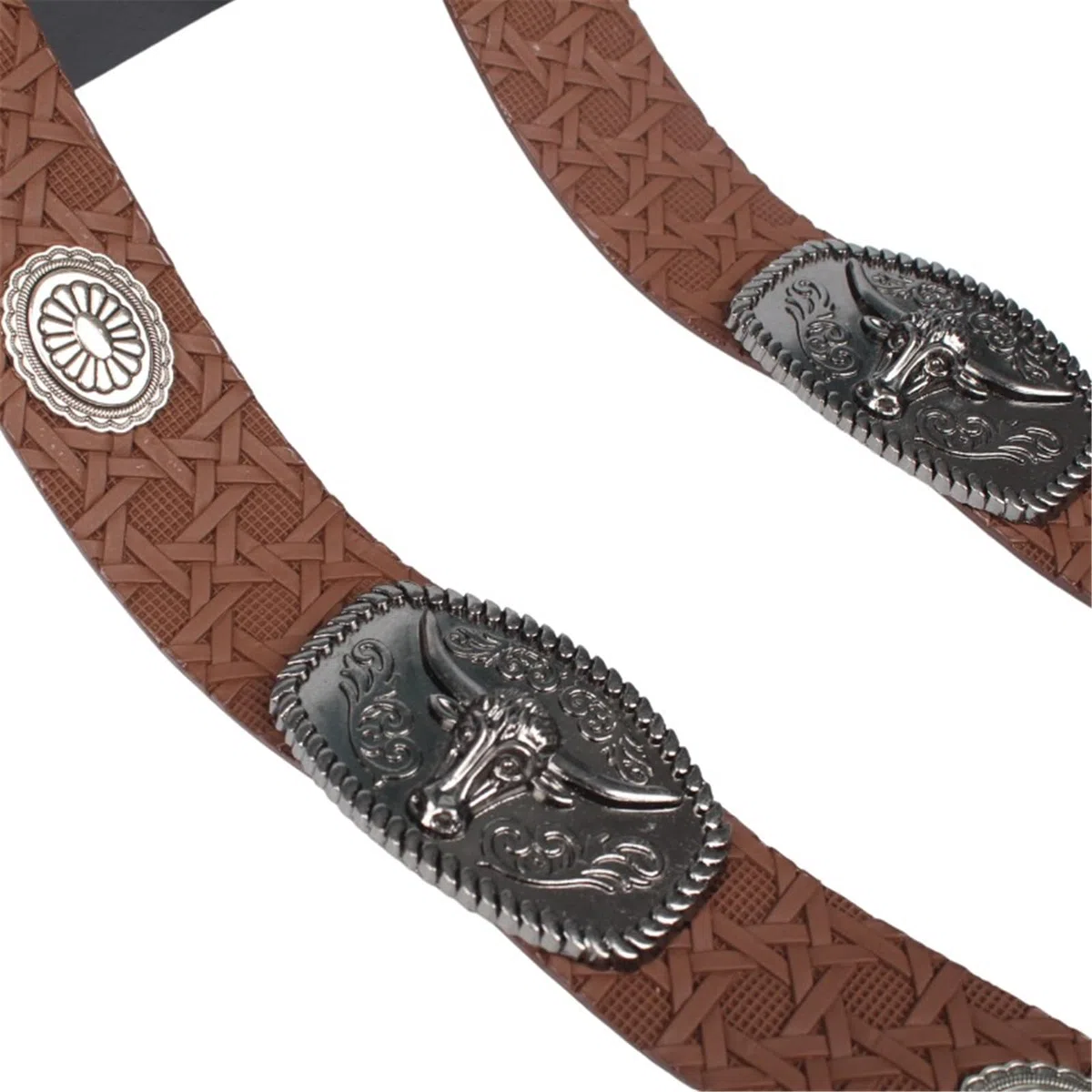 Bandeaux de chapeau de cowboy de rechange pour chapeaux Fedora Panama en feutre de paille et décorations de vêtements, E, M