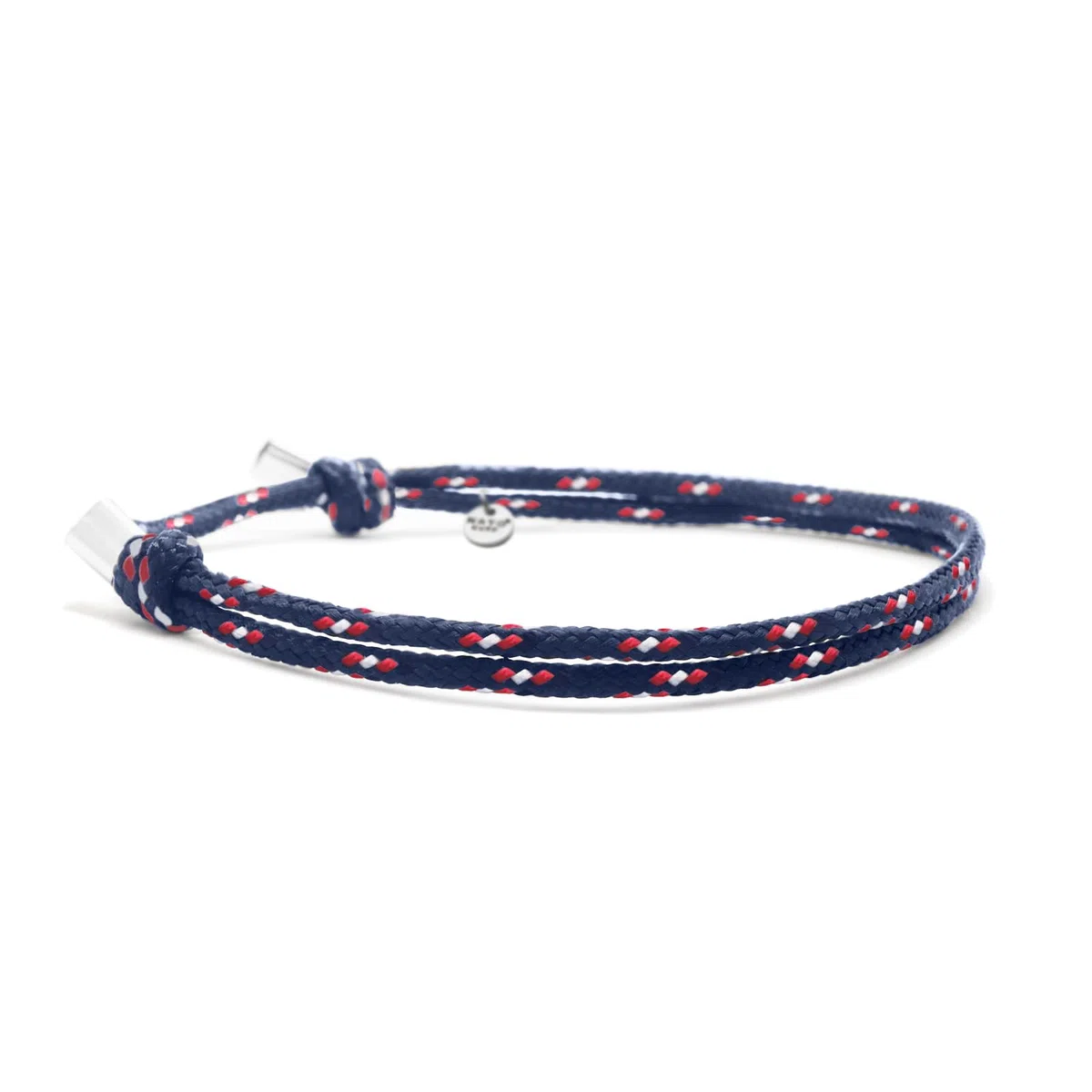 Nato Cuff - Bracelet Paracorde 2mm et Argent 925 - Bijou Homme ou Femme Ajustable dessiné et assemblé en France