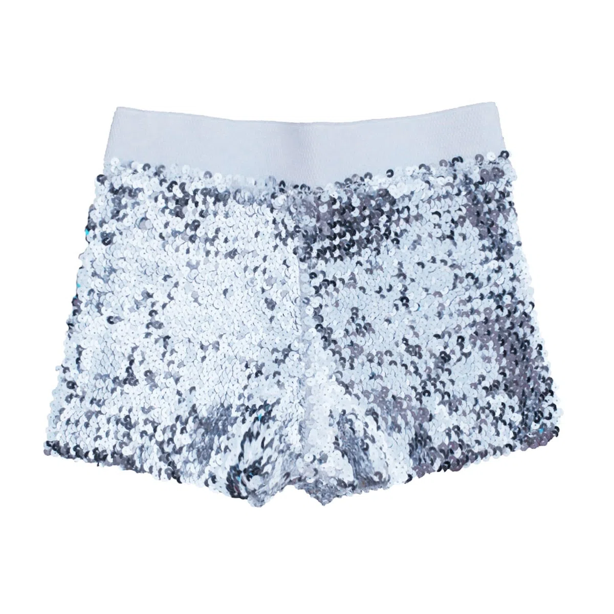 Generisch Costume de carnaval pour femme - Short à paillettes disco brillant - Mini short de jazz stretch pour la danse