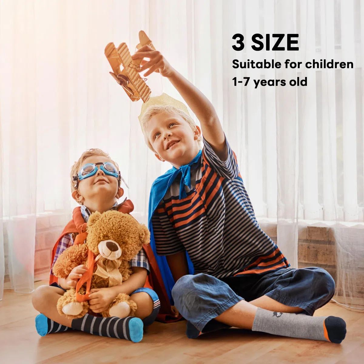 Lot de 12 paires de chaussettes pour garçons Dinosaure douces et amusantes respirantes décontractées pour enfants