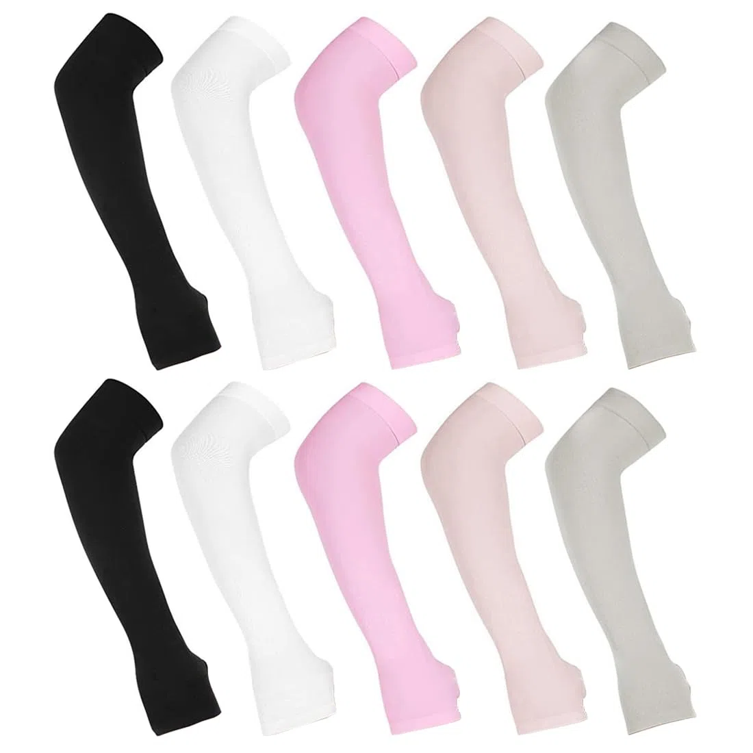 DNMH 5 paires de chauffe-bras couvre-bras de soleil couvre-bras de glace protection UV couvre-bras respirants gants de protection conduite activités de plein air adultes hommes femmes cyclisme