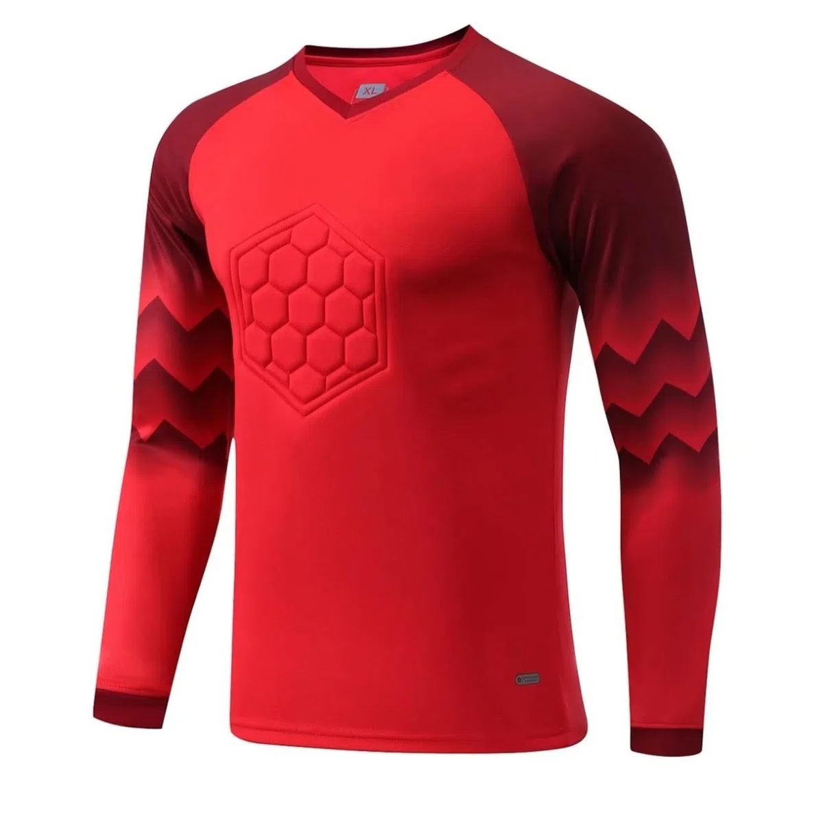 ranrann Maillots de Gardien de But Football Enfant Garçon Manches Longues Rembourré T-Shirt Foot Maillot Entraînement 5-13 Ans