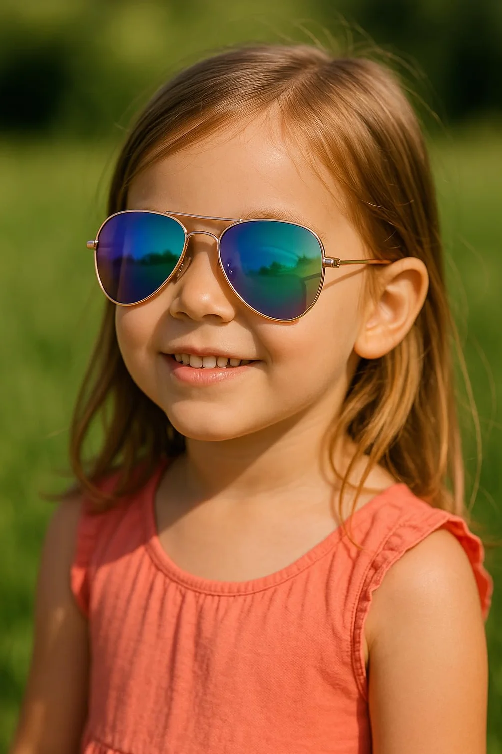 styleBREAKER enfants Lunettes de soleil pilotes avec monture en acier inoxydable, miroir ou teinté 09020059