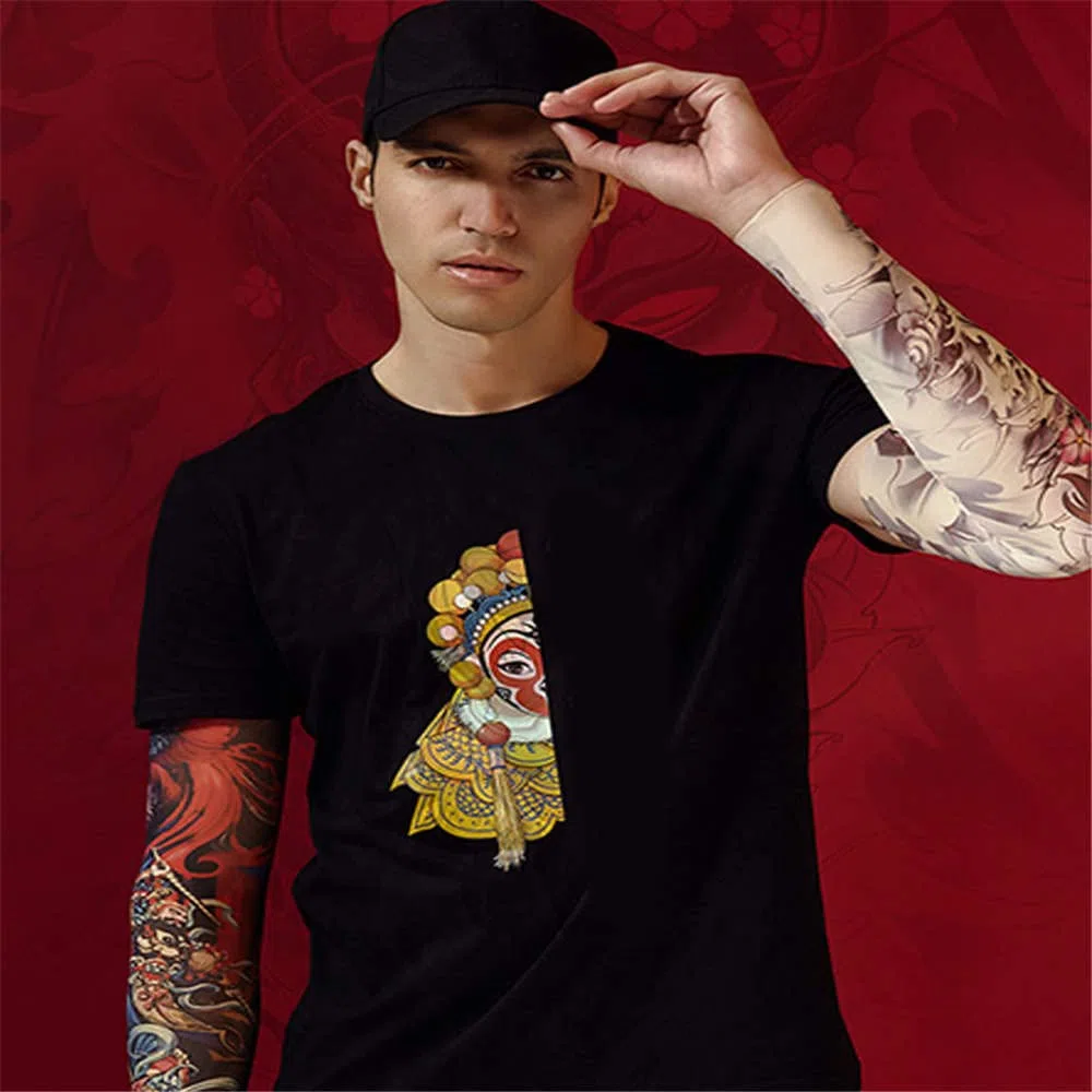 Manchons de faux tatouages temporaires à enfiler pour homme et femme - Accessoire de vêtements pour activités de plein air