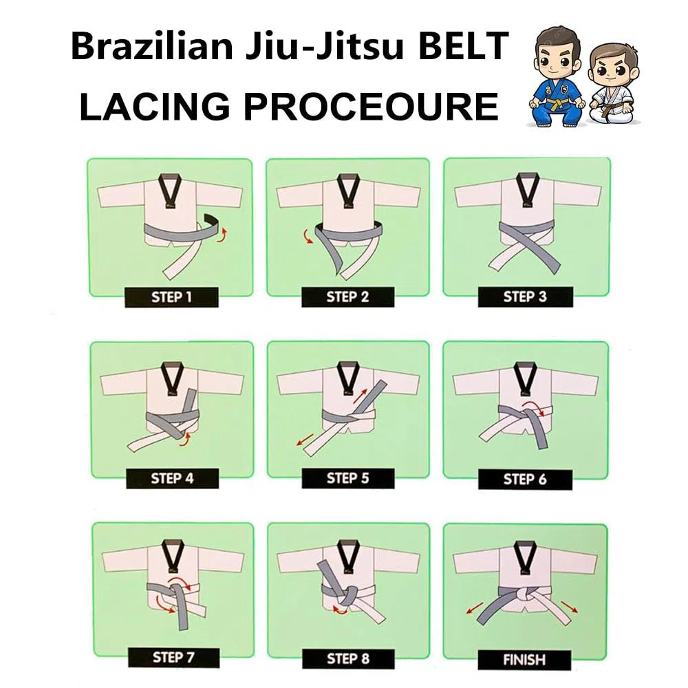 Ceintures de jiu-jitsu brésilien pour jeunes de moins de 16 ans, largeur 4 cm, pour enfants, blanc, gris, jaune, orange, vert