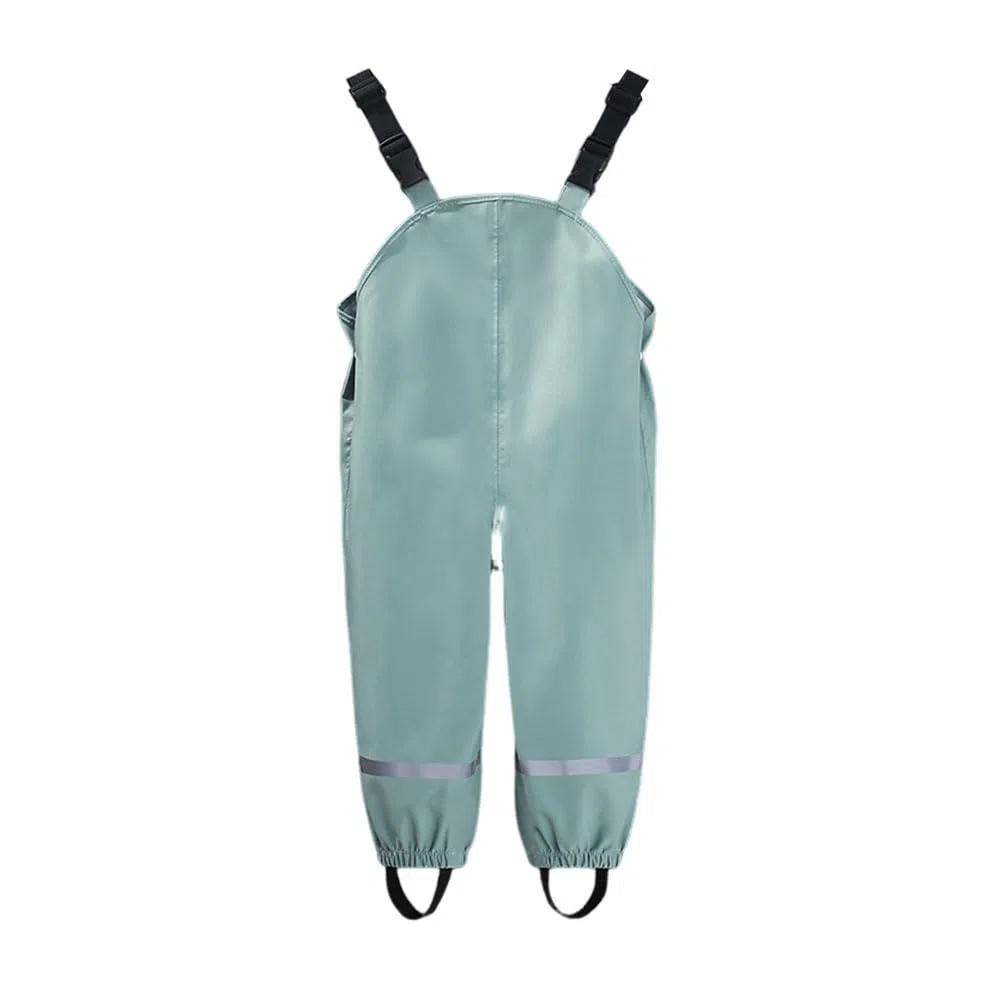 FANSU Pantalon de Pluie Enfant Imperméable Salopette, Pantalon de Pluie d'Extérieur avec Bretelles pour Garçons et Filles pour Jeux Boueux, Aventures en Bord de Mer