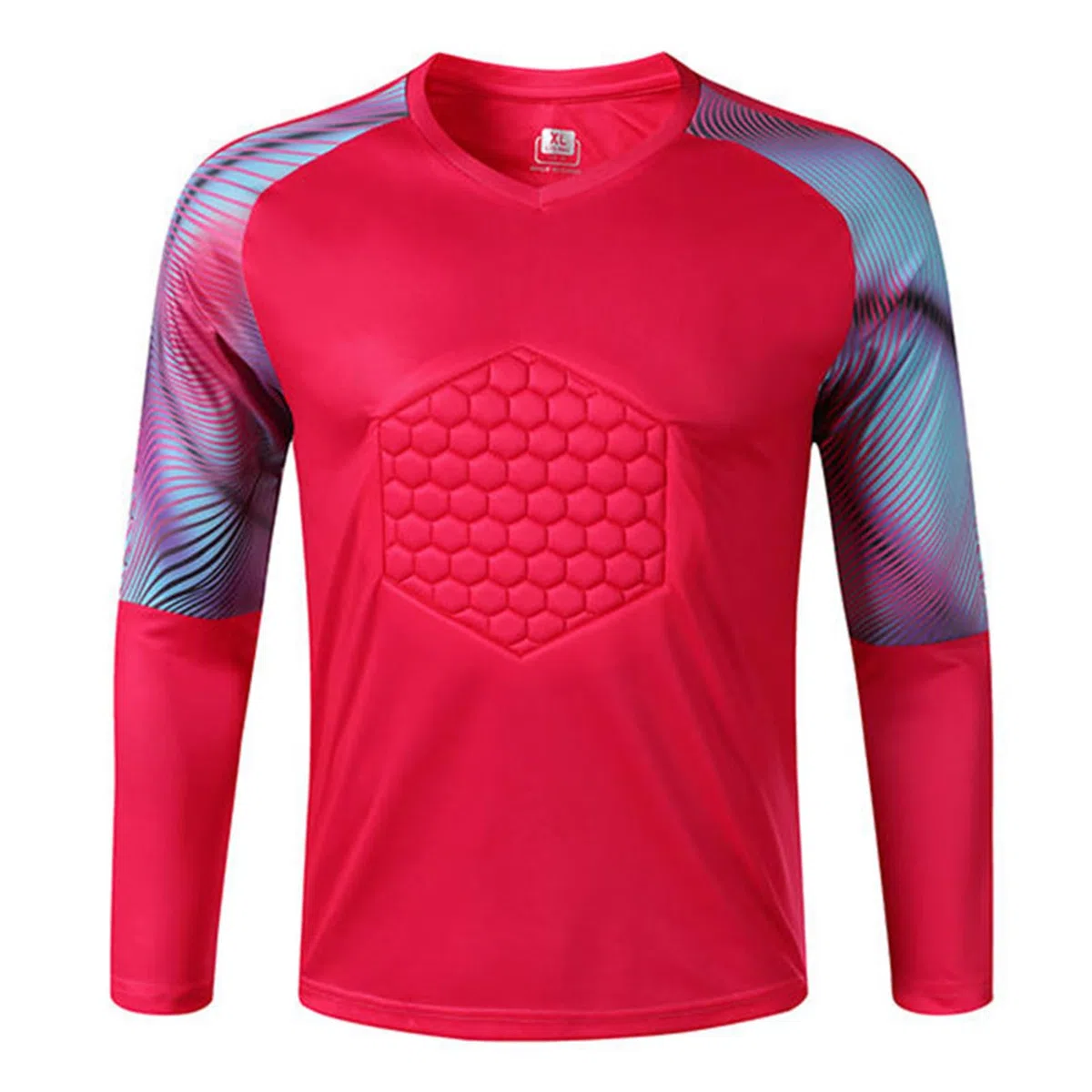 Alvivi Maillot De Football Enfant Garçon T-Shirt Gardien De But Manches Longues Veste Séchage Rapide Sportwear 7-16 Ans