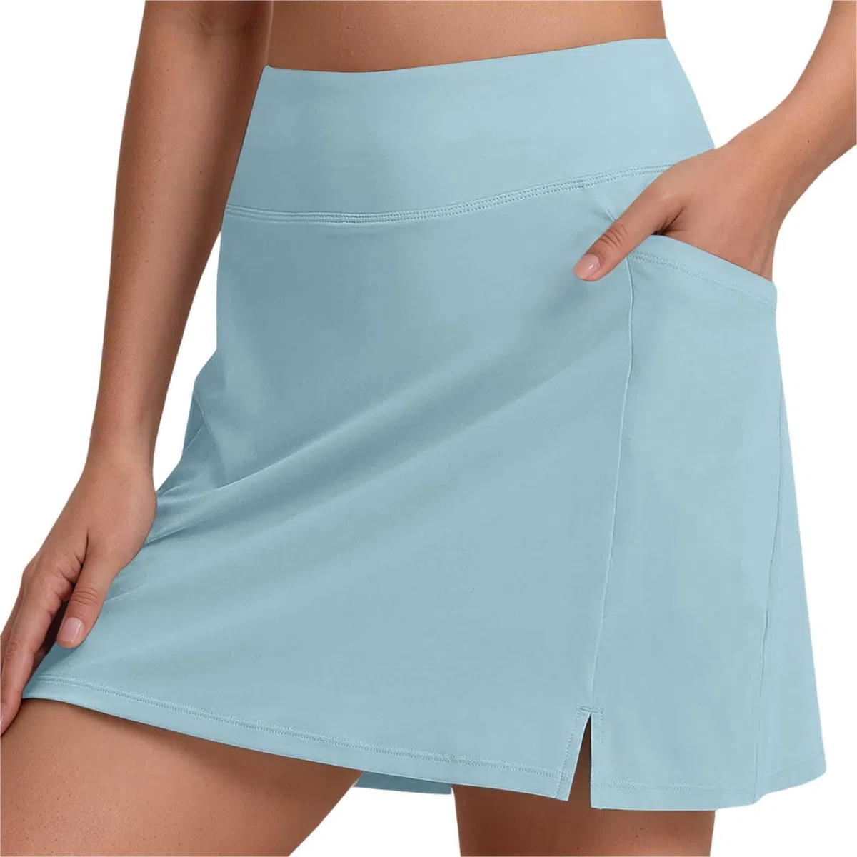 Jupe-short pour femmes, longueur genou de 50,8 cm, jupe athlétique avec short