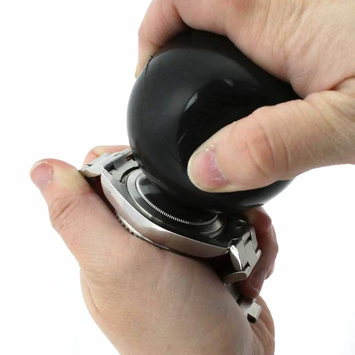 Bergeon 8008 B-Ball – Balle en Caoutchouc Ø 67 mm pour Ouvrir/Fermer Fonds de boîtes vissés – Outil d’horlogerie, n’abîme Pas Le Fond – Référence 8008