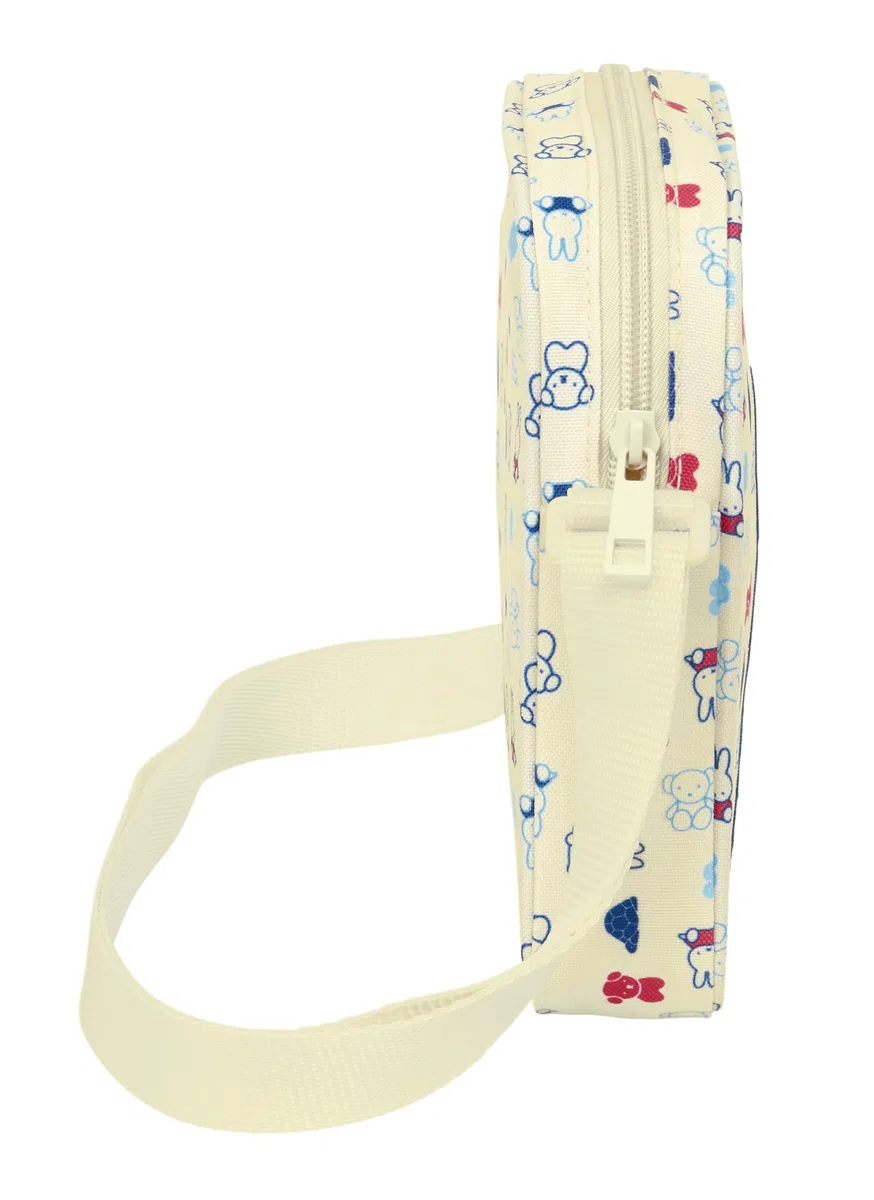 safta MIFFY BUDDY - Petit sac à bandoulière pour enfant, idéal pour les enfants de 5 à 14 ans, confortable et polyvalent, qualité et résistance, 16 x 4 x 18 cm, Beige pastel, M, Décontracté