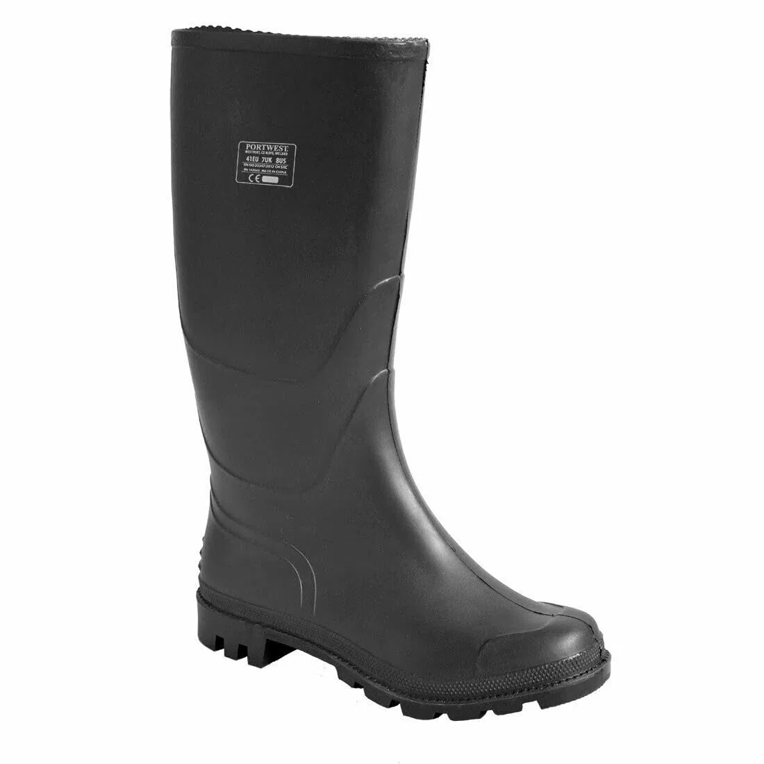 Portwest FW90 Bottes Wellington Imperméables En PVC Pour Hommes Noir, 44