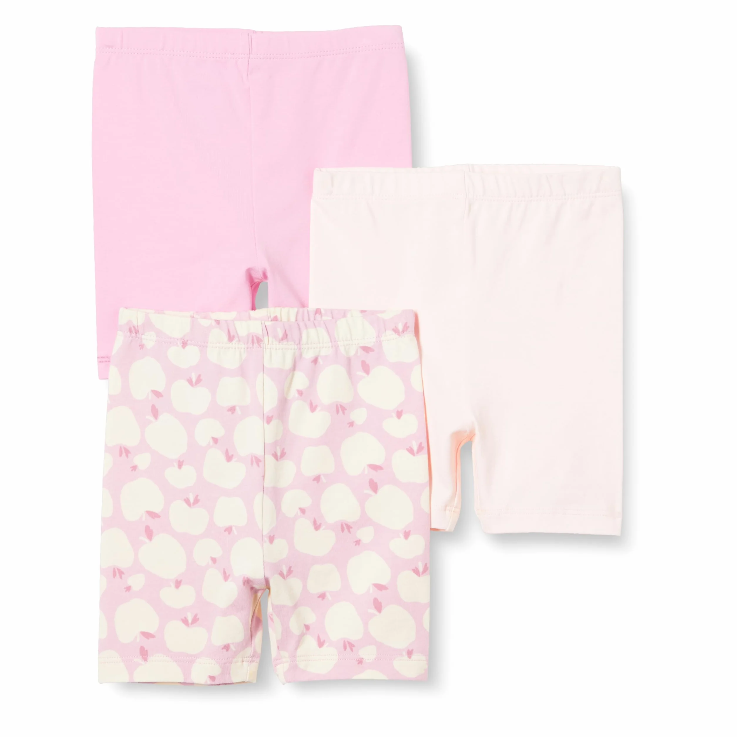 Amazon Essentials Lot de 3 shorts de vélo pour bébé fille et tout-petit Bébé fille, Lot de 3