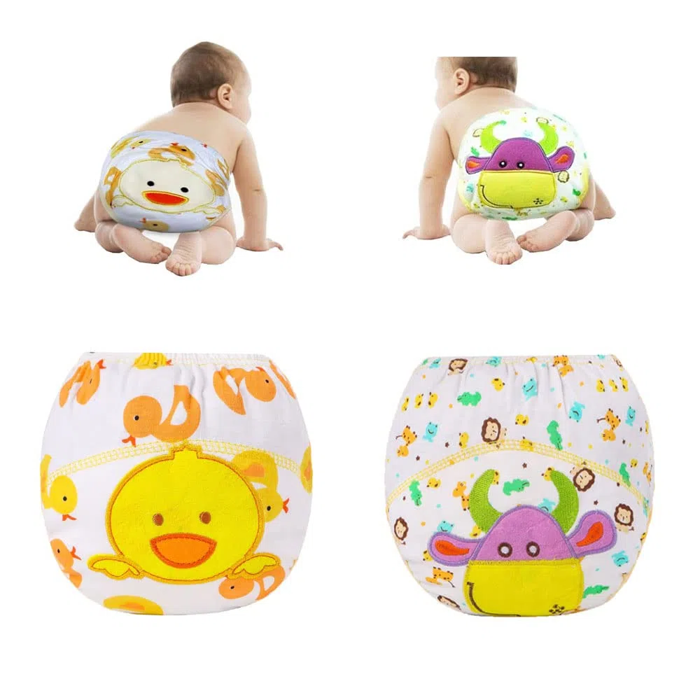 FedMois Culotte Apprentissage Propreté Garcon Fille Culotte d'apprentissage Enfant Lavable, Lot de 6