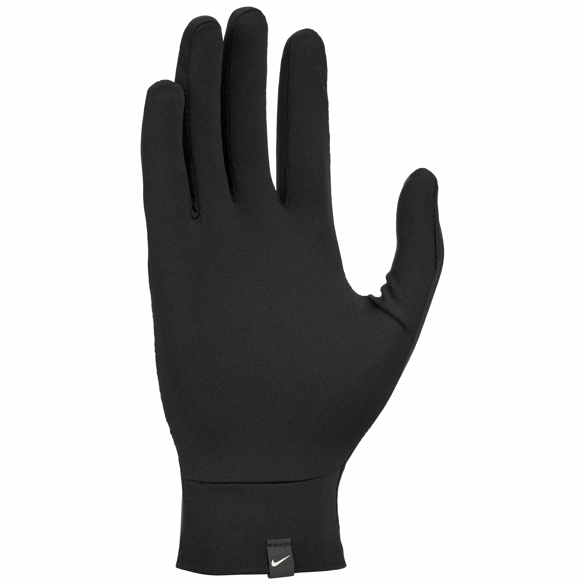 Nike Pacer Liner Gants de Course pour Femme Légèrement Respirants Noir/argenté