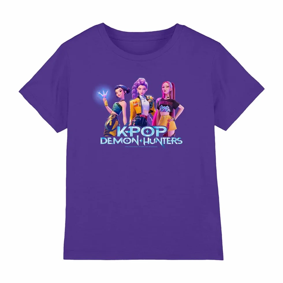Kpop Demon Hunters Kpop Demon Hunters - Huntrix Kpop Group Kids T Shirt T-Shirt Mixte Enfant