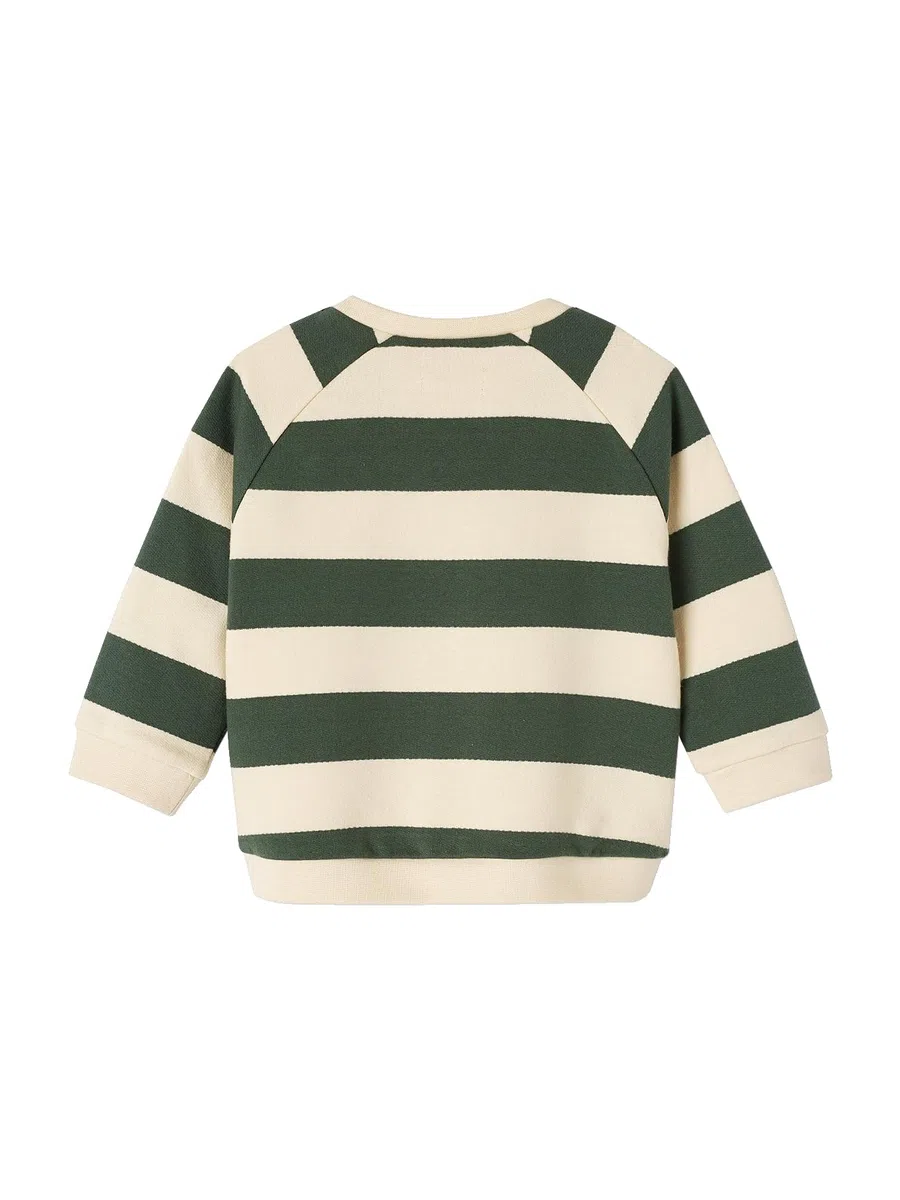 VERTBAUDET Sweat rayé en Molleton bébé