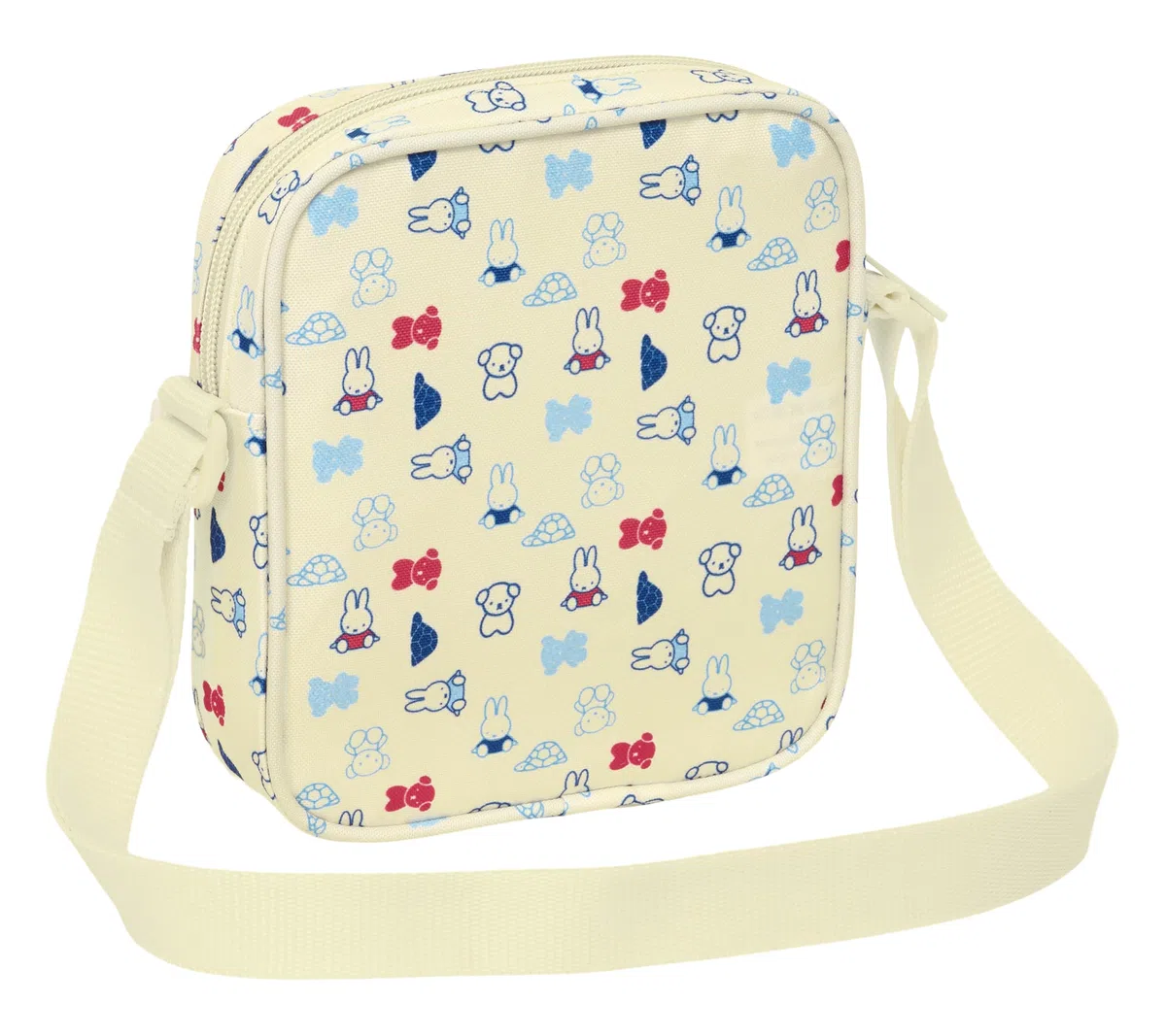 safta MIFFY BUDDY - Petit sac à bandoulière pour enfant, idéal pour les enfants de 5 à 14 ans, confortable et polyvalent, qualité et résistance, 16 x 4 x 18 cm, Beige pastel, M, Décontracté
