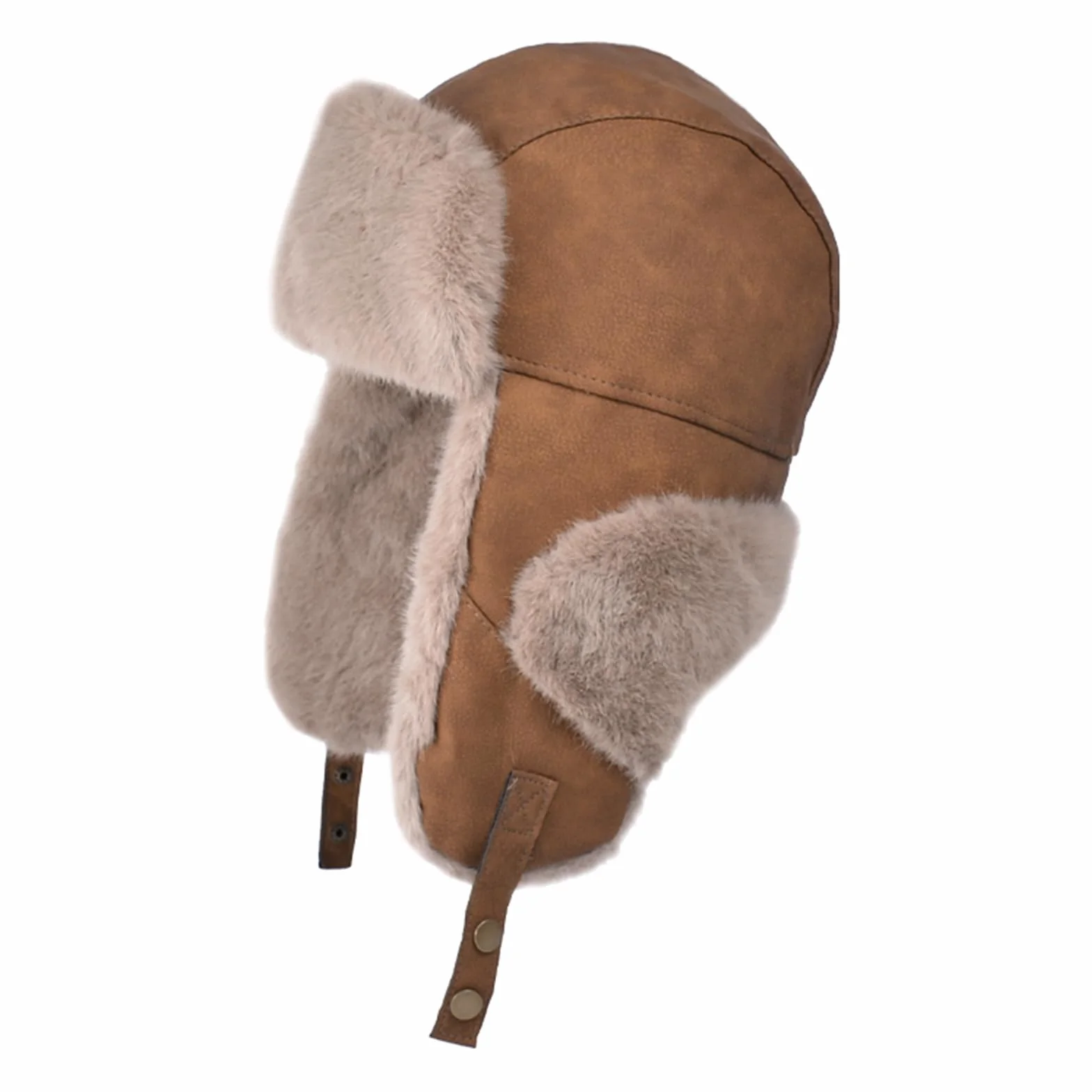 TAGVO Chapeau Trappeur d'hiver, Chapka Russe Décontractée pour Hommes et Femmes, Ushanka Bomber avec Protège-Oreilles, Chapeau Eskimo Doublé en Polaire et Coupe-Vent pour Temps Froid