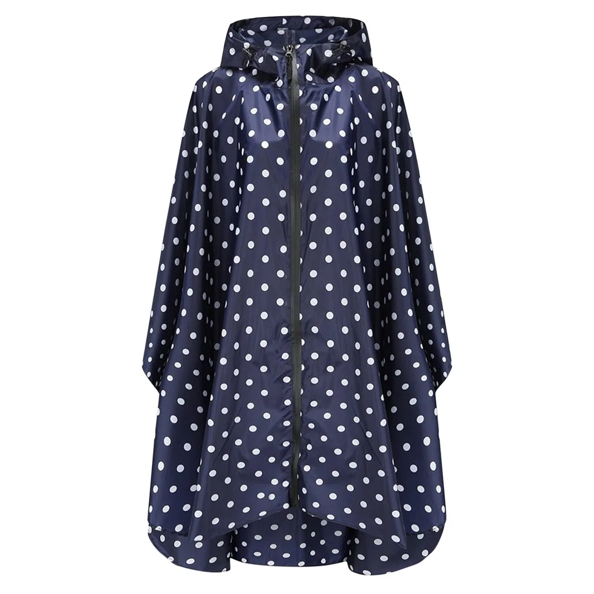 Imperméable Poncho avec Capuche Zip pour Adulte, Léger Imperméable Respirant Ripstop Poncho avec Capuchon pour Les activités de Plein air, Vestes de Pluie pour Homme et Femme