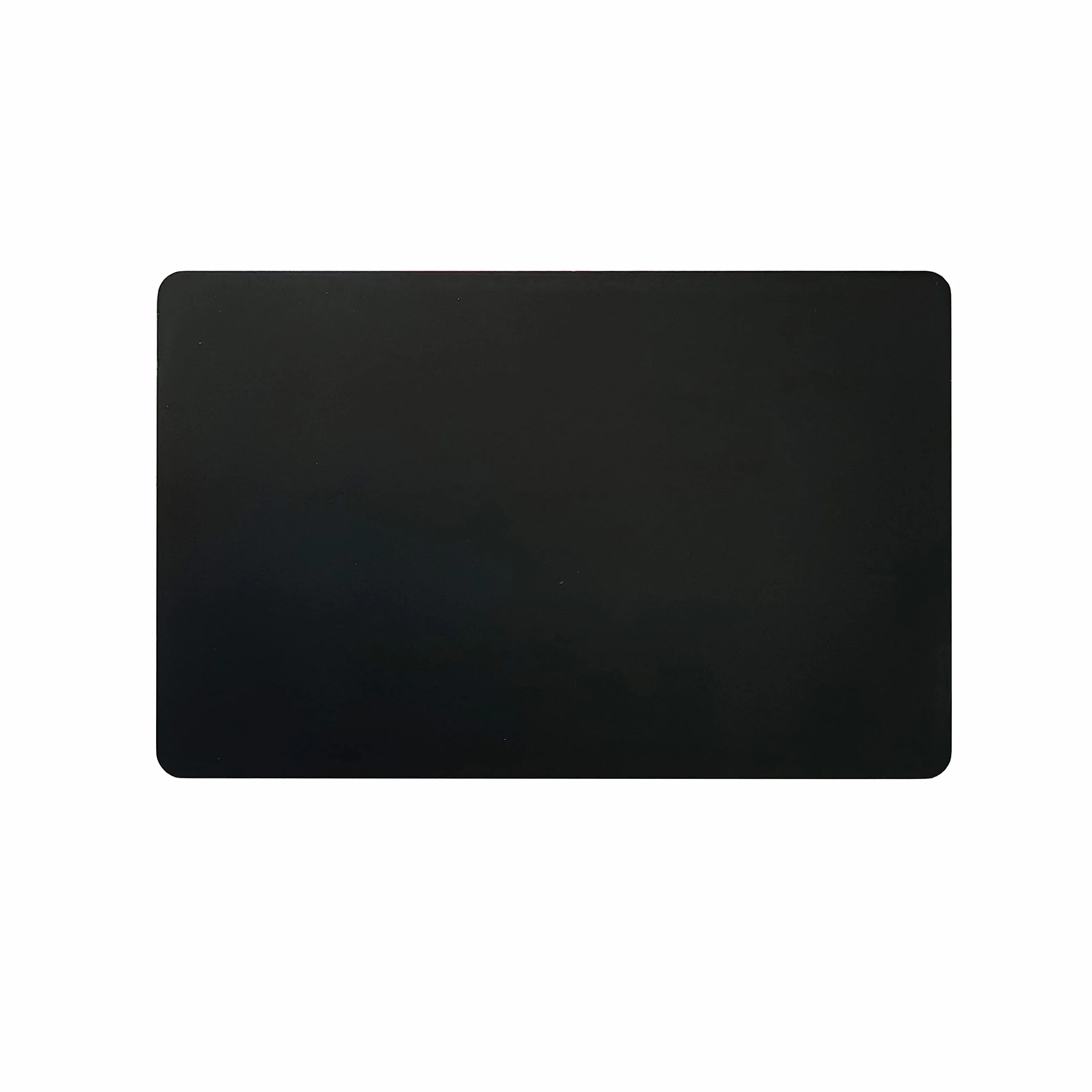 Lot de 5 cartes de visite hybrides NFC vierges en métal-PVC avec puce de 215 et mémoire de 504 octets, personnalisables au laser sur le côté métallique (argent brossé)