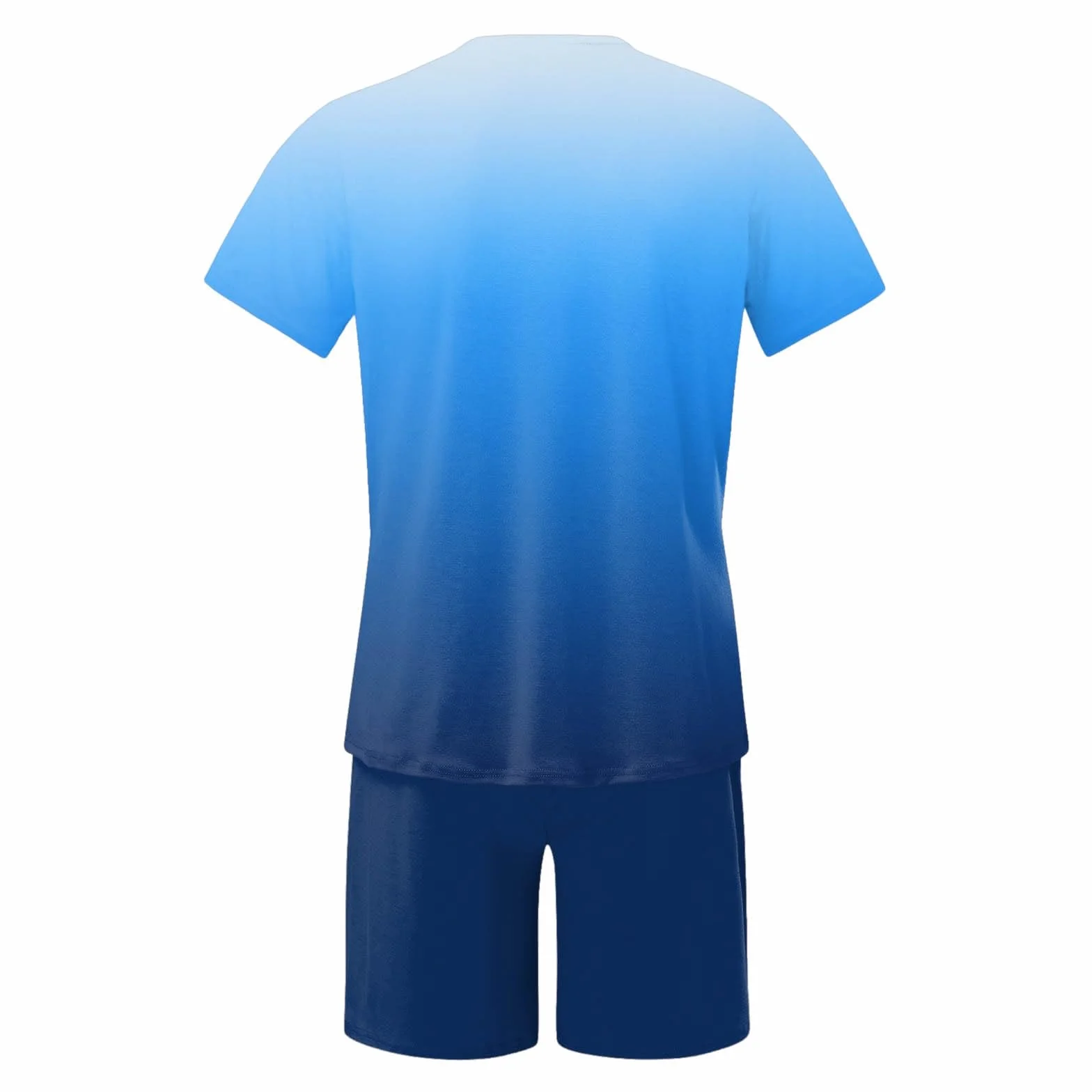 Ensemble Short Tee Shirt Homme Sport Ensemble Homme Ete Chic, Court Taille Elastique Survetement Sportswear Manches Courtes Respirant Tenue Chemise Bermuda Baggy 2 Pièce Jogging S-6Xl Taille Unique