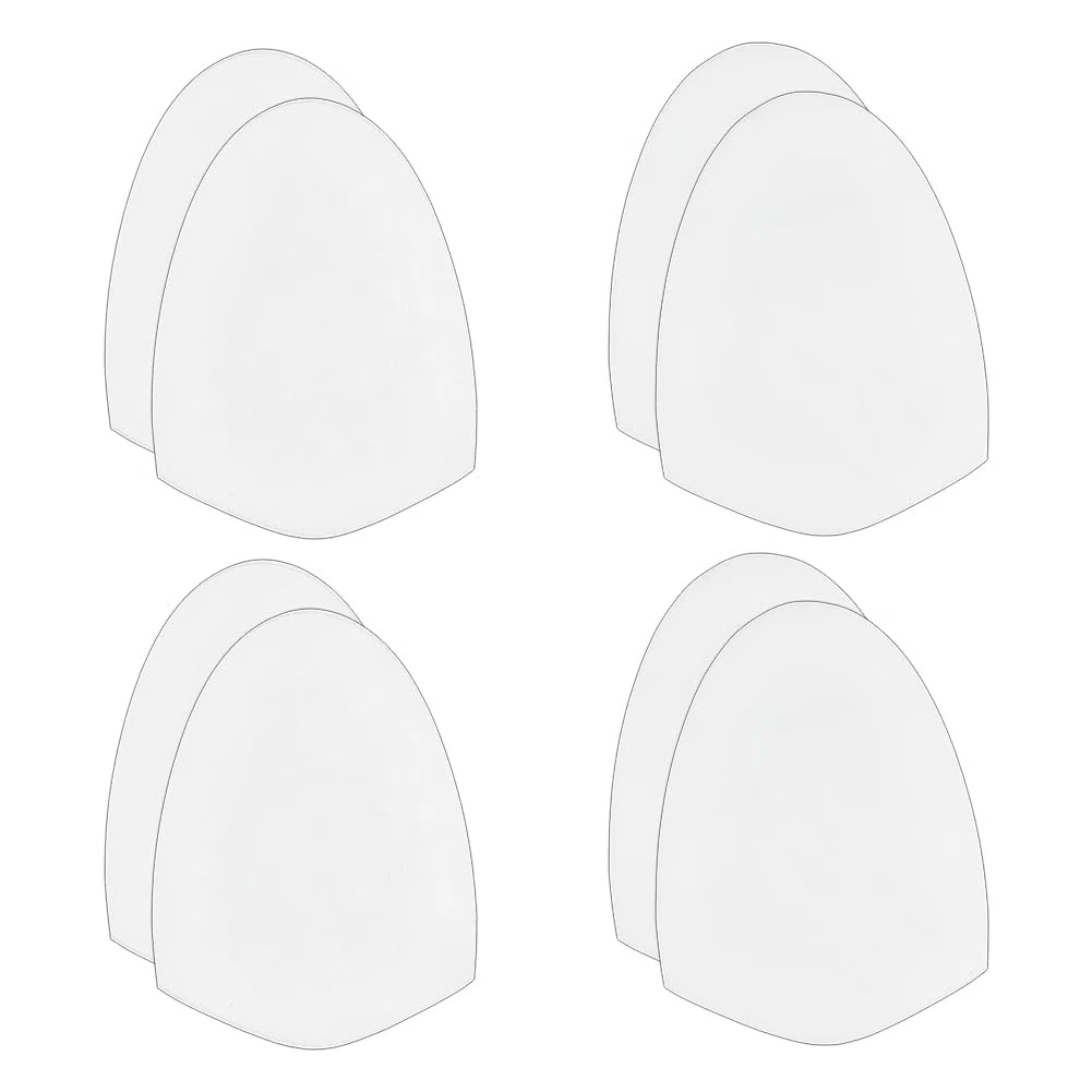 OLYCRAFT 4 paires chaussures Bowling remplacement semelle glissière semelle blanche accessoires Bowling semelles autoadhésives chaussures antidérapantes coussinets hommes femmes chaussures de sport
