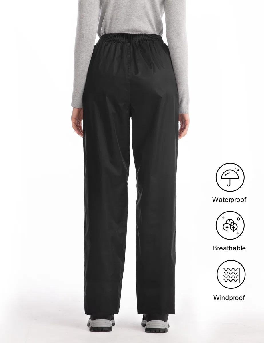 iCreek Rain Pant Pantalons, Noir, L / 31L Femme
