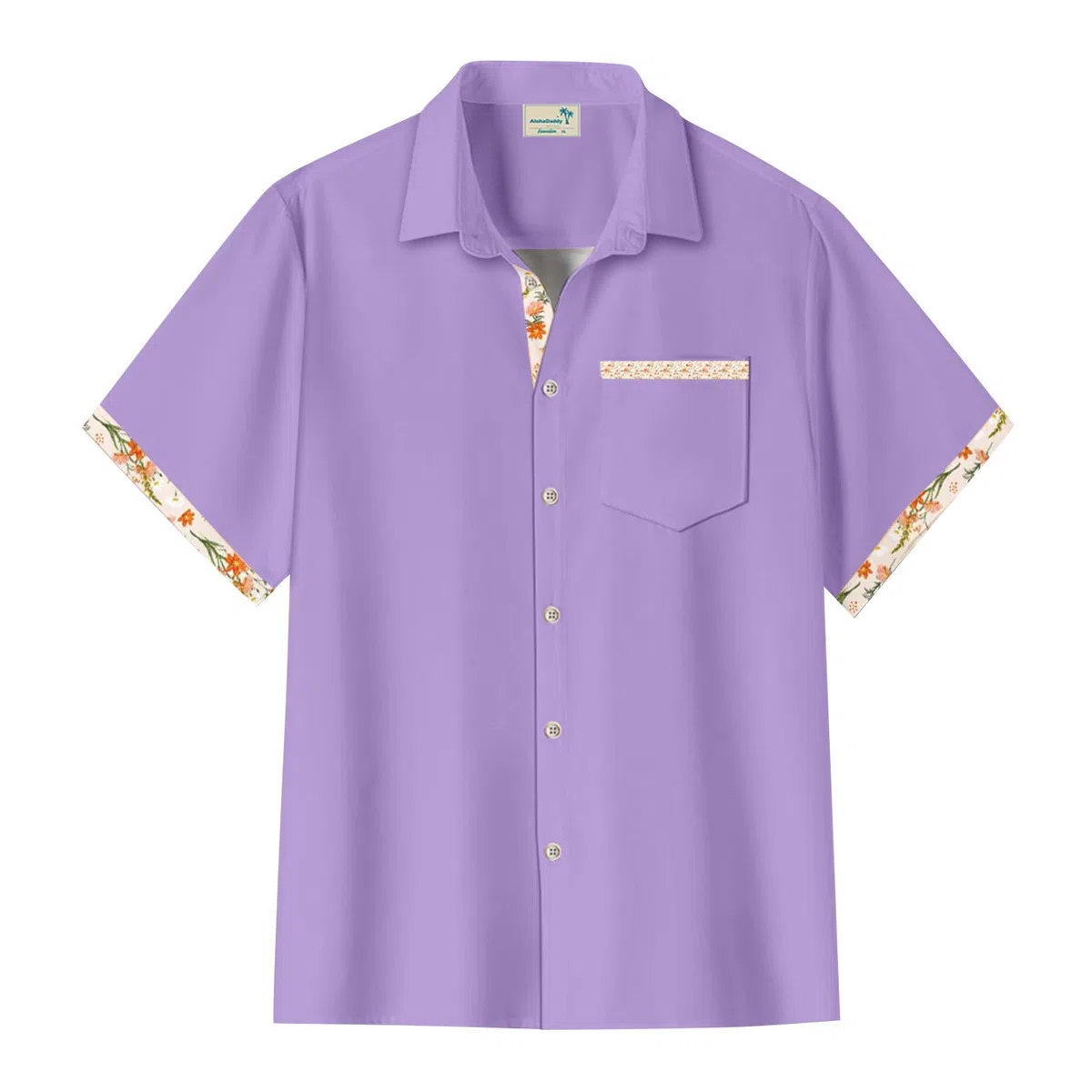 Chemise Homme Manches Courtes Col Cubain Texturé avec Poche Poitrine, Boutonnée Ample Décontractée pour Été, Vacances et Loisirs