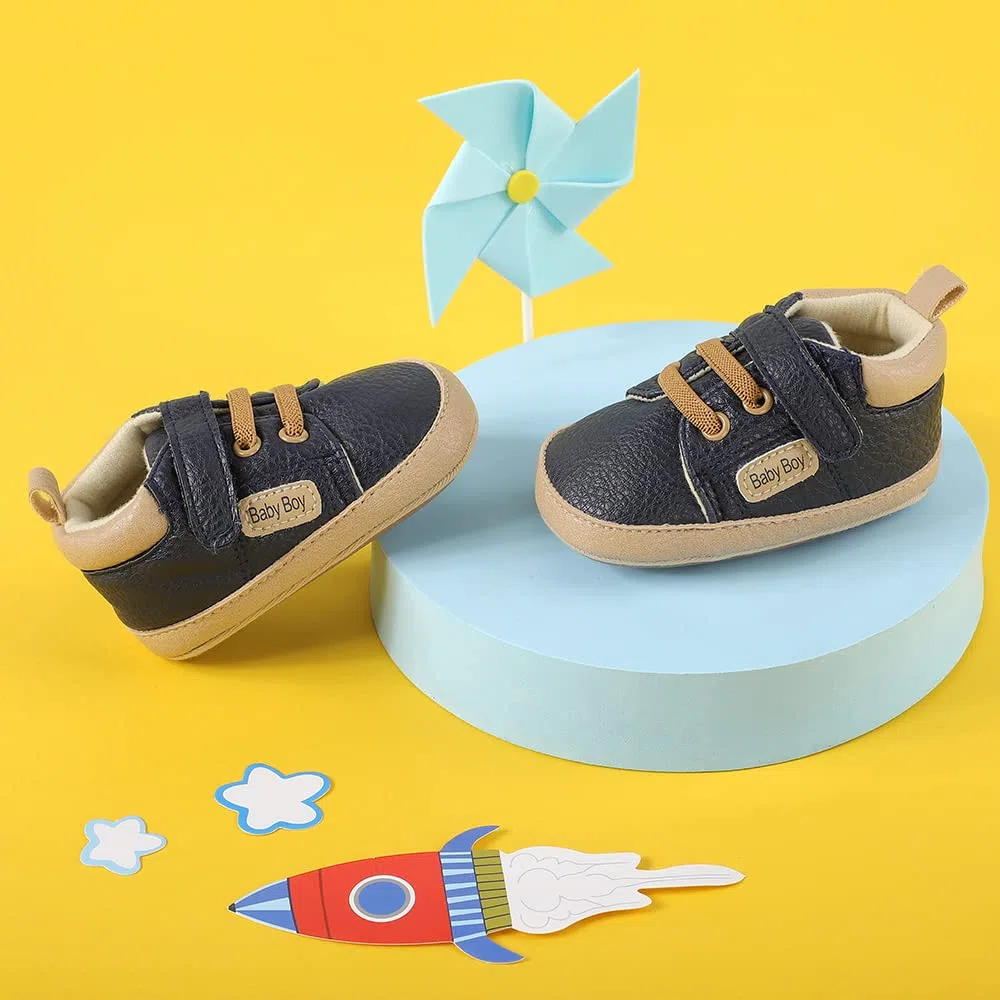 MASOCIO Chaussure Bébé Garçon Premiers Pas Bebe Semelle Caoutchouc Antidérapant