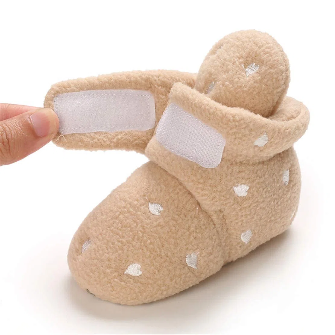 EDOTON Bottines Bébé Unisex, Naissance Hiver Chaud Chaussure Bébé Garçon Fille Premier Pas Bottine Souple Bottes de Neige Bottillons Baptême Chaussons 0-18 Mois