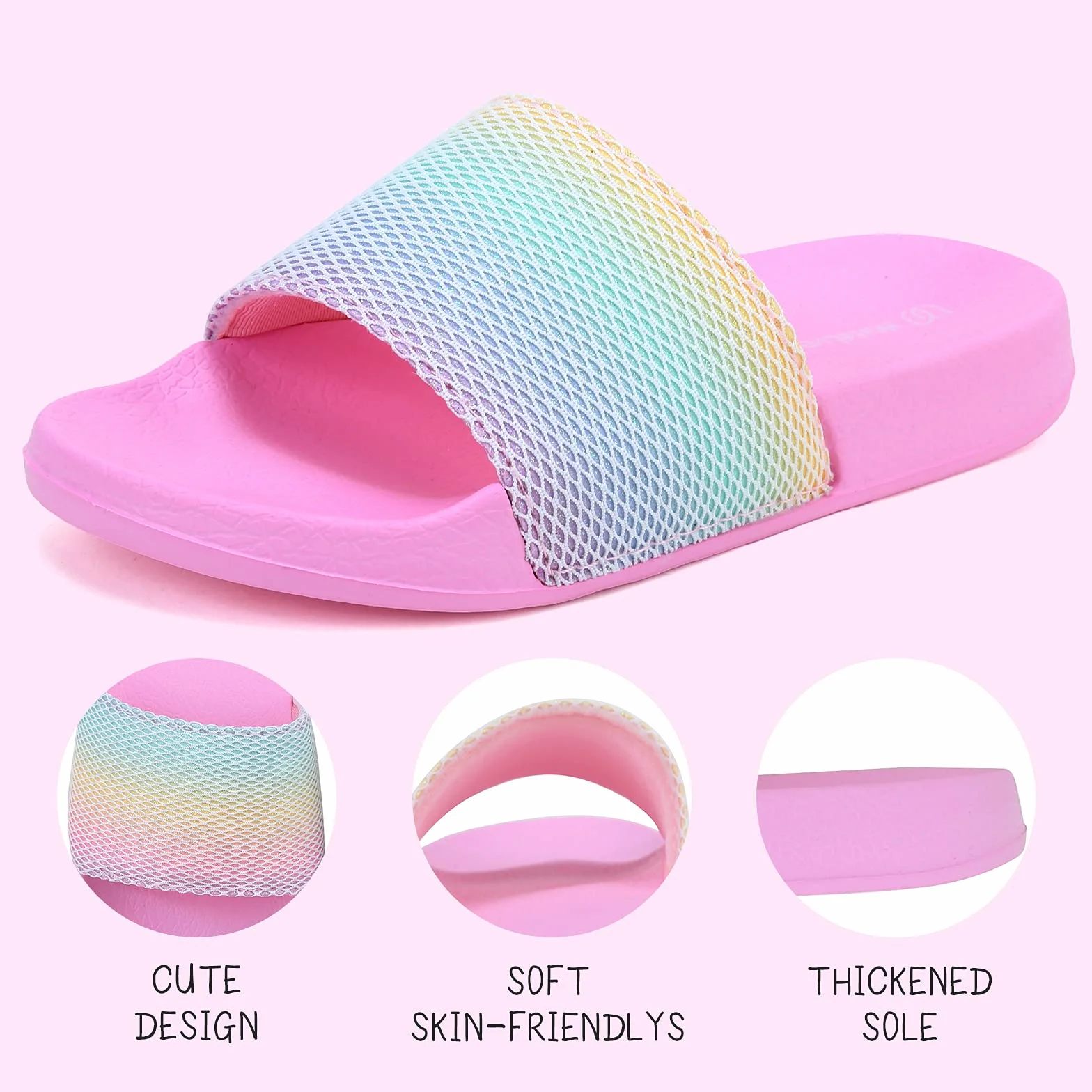 WateLves Claquette Enfant Fille Garçon Chaussons Enfants Tongs Sandales été Plage Piscine Pantoufles Chaussures de Douche AntidéRapantes