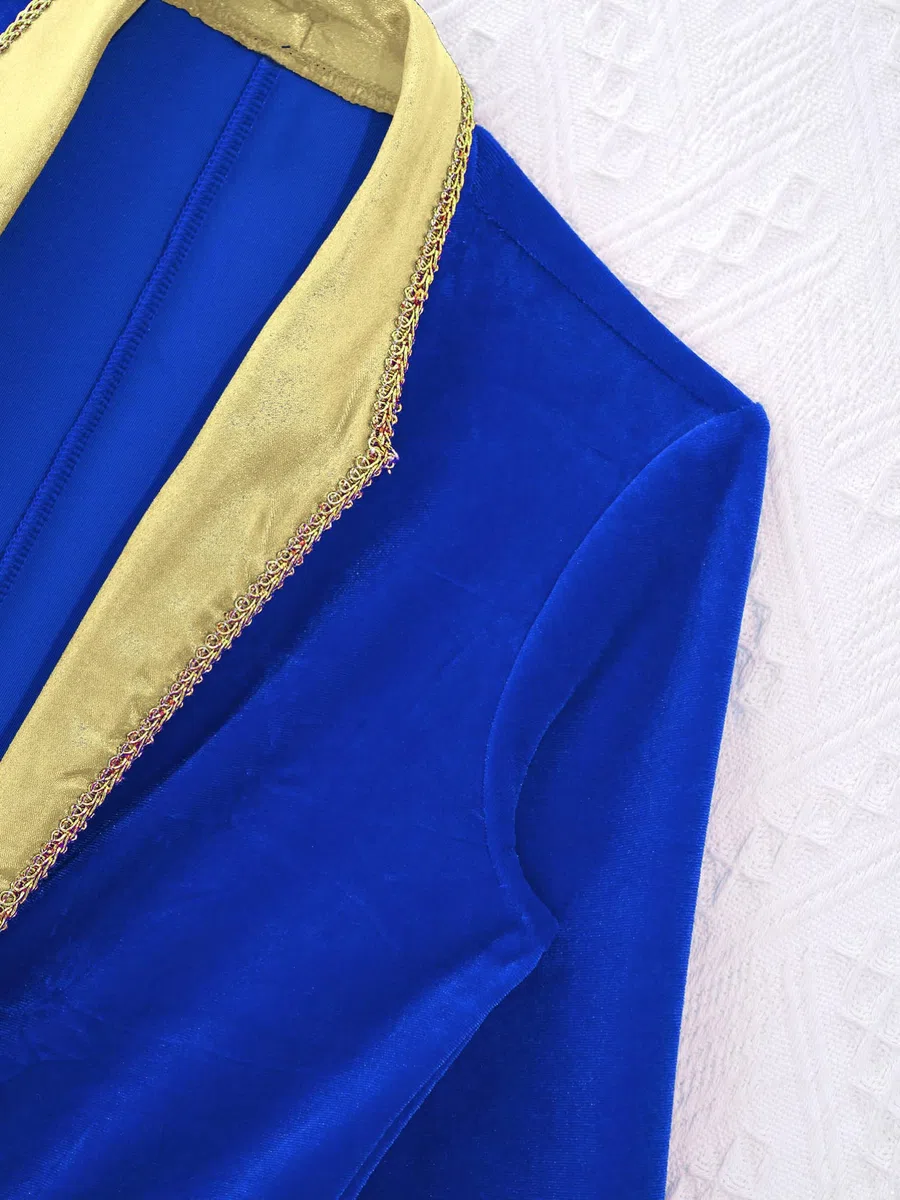 CHICTRY Enfant Garçon Smoking Déguisement Gentilhomme Manteau Veste Manches Longues Blouse Chic Elégant Costume de Soirée Cosplay Monsieur Loyal Cirque 4-16 Ans