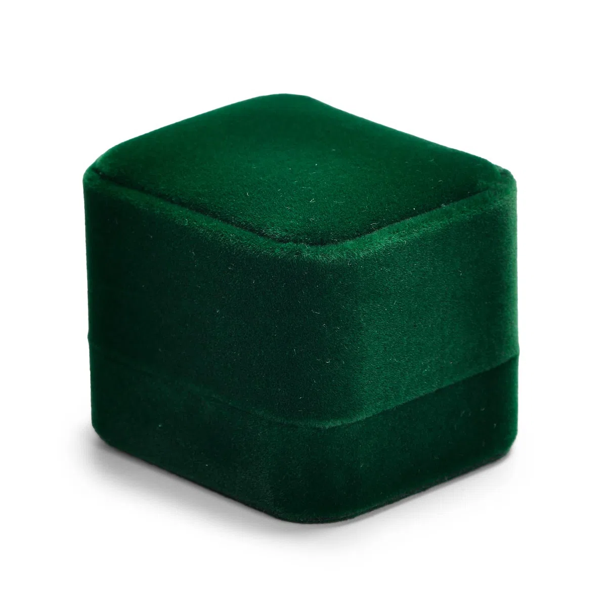 Oirlv Vert Foncé Velours Boite Bague,Boite a Bijoux,Ecrin Bague,Ring box pour Fiancaille Mariage Proposition Anniversaire Saint Valentin