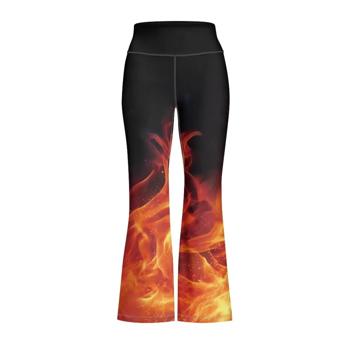 Pantalon de survêtement évasé taille haute pour filles - Pour yoga, danse