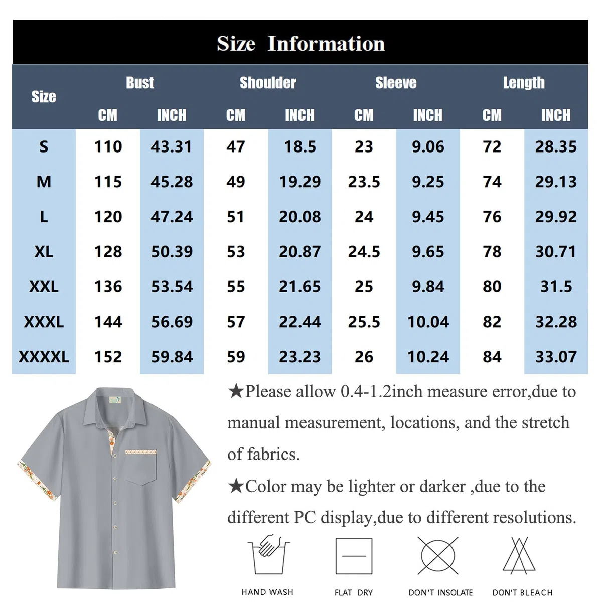 Chemise Homme Manches Courtes Col Cubain Texturé avec Poche Poitrine, Boutonnée Ample Décontractée pour Été, Vacances et Loisirs