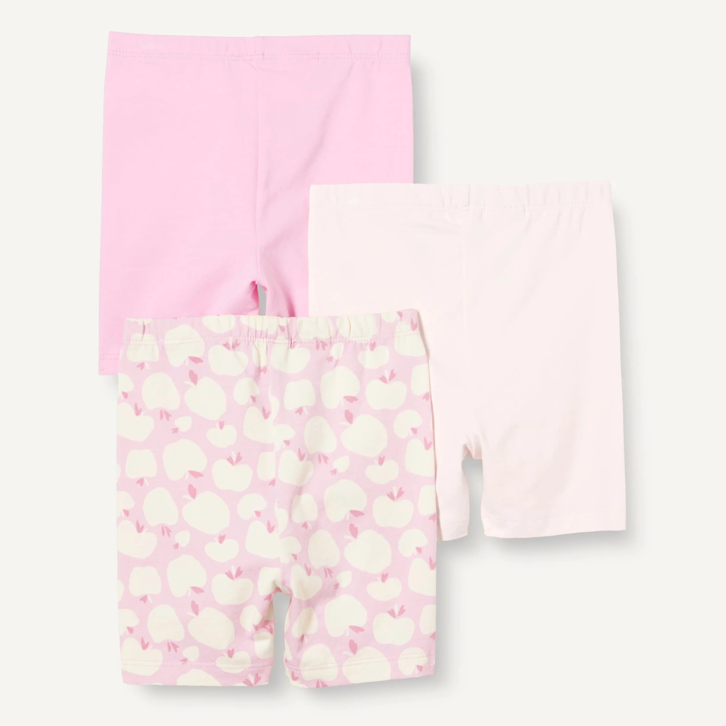Amazon Essentials Lot de 3 shorts de vélo pour bébé fille et tout-petit Bébé fille, Lot de 3