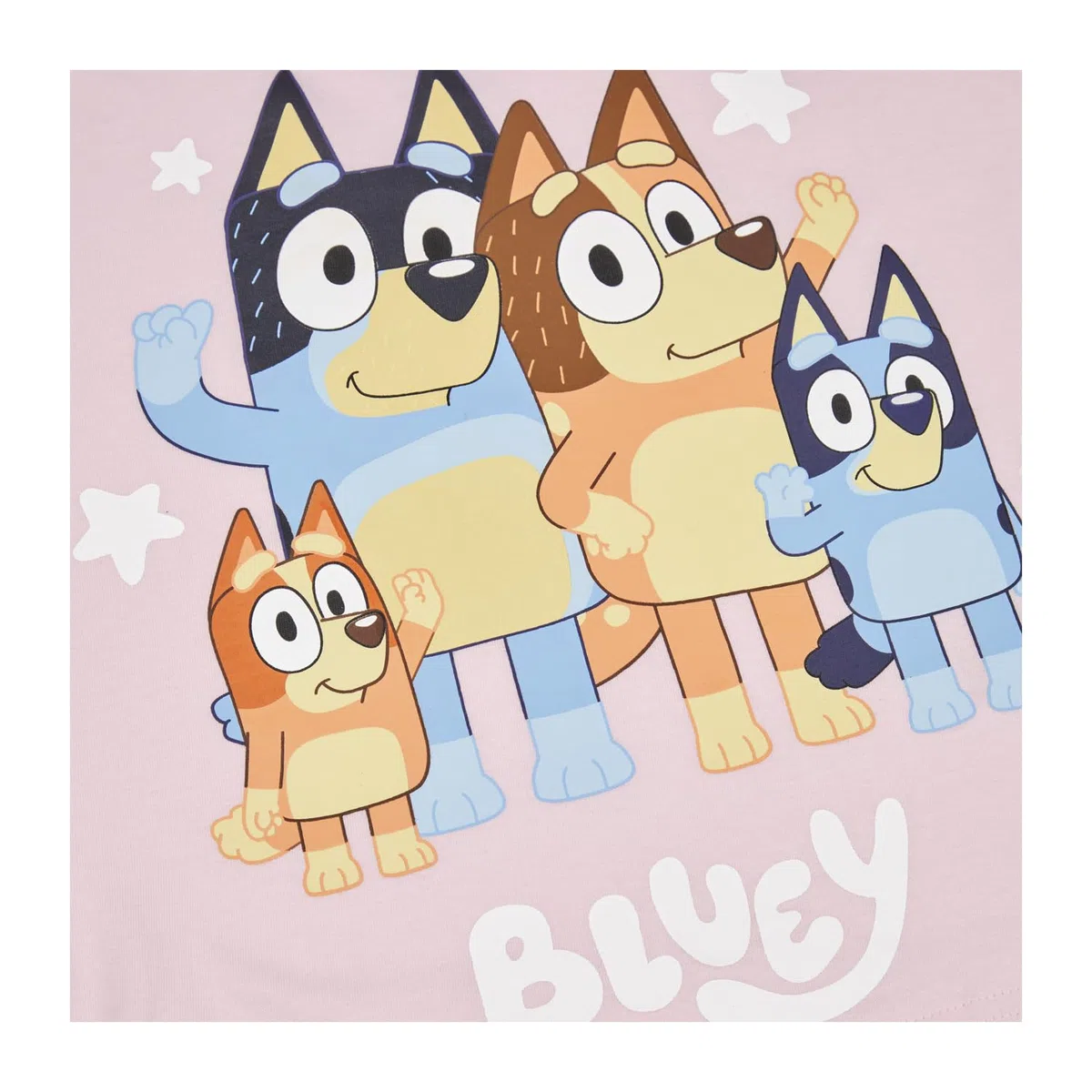 Bluey Pyjama d'été en coton pour filles, motif bingo et famille