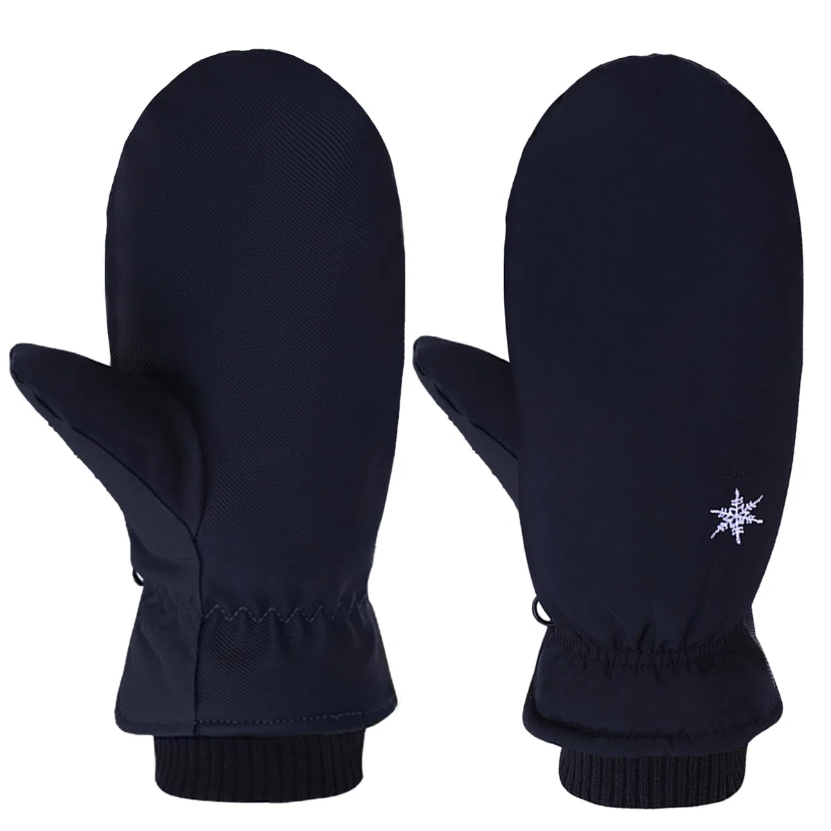 Bseical Gants Et Moufles Femme, Moufles Ski Homme, Gant Tactile, Gant Peluche Hiver Coton Thermique De Sport Moto Ski Velo VTT Cyclisme Impermeable Noir
