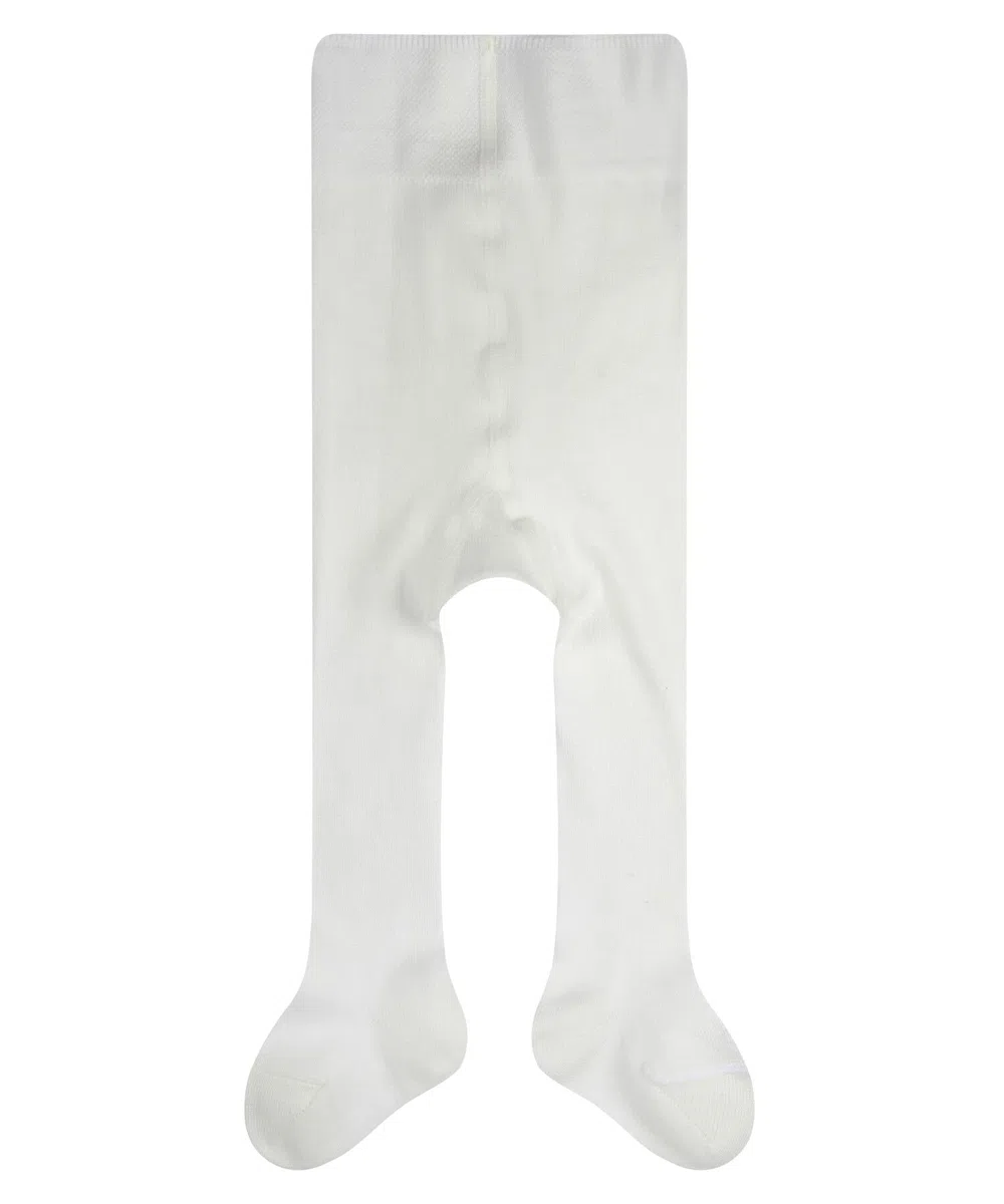 FALKE Family B Ti coton durable unis 1 paire, Collants Mixte bébé, Blanc Off-White 2040, 74-80