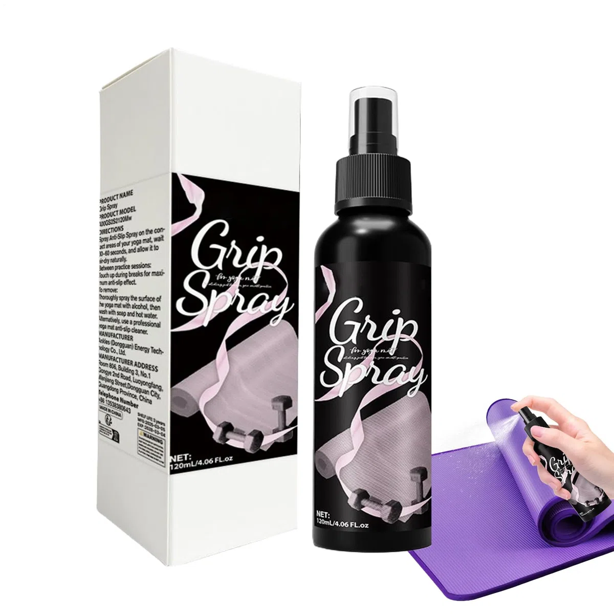 Nettoyer de pulvérisation de tapis de yoga - Liquide anti-glissé non collant pour chaussures de sport, gants et équipement de gym