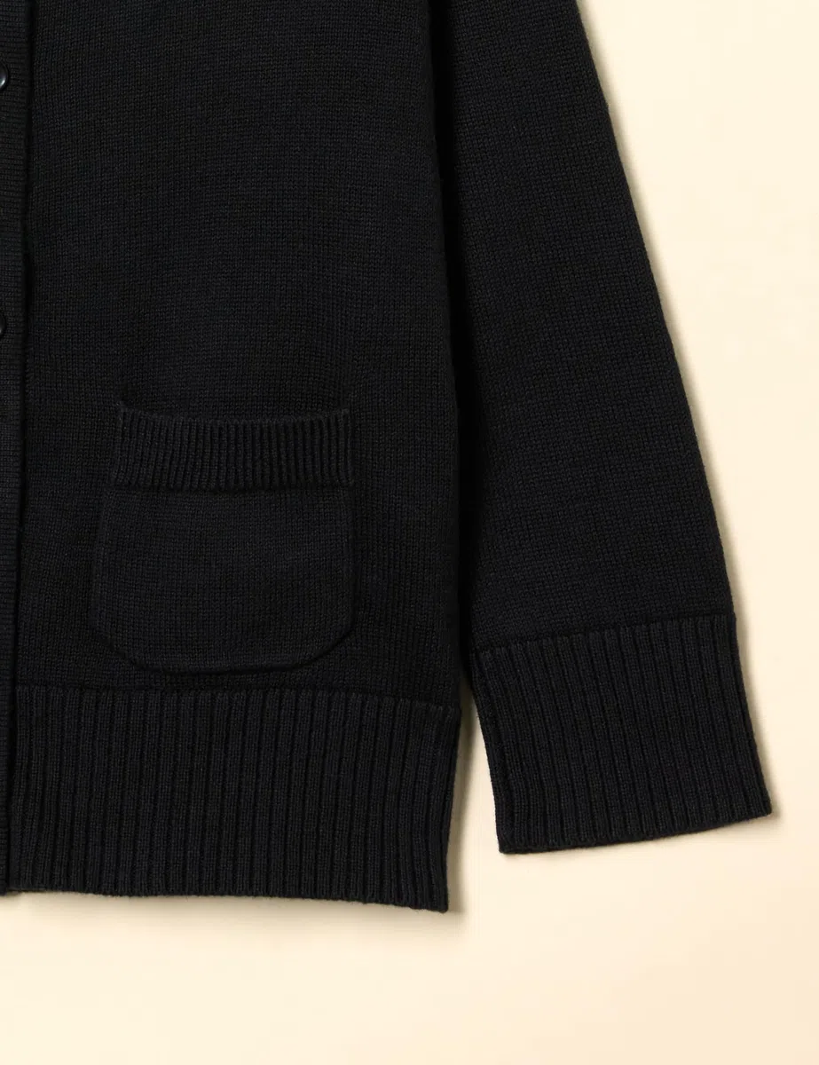 Amazon Essentials Pull Cardigan à Col Rond, Coupe Ajustée Fille