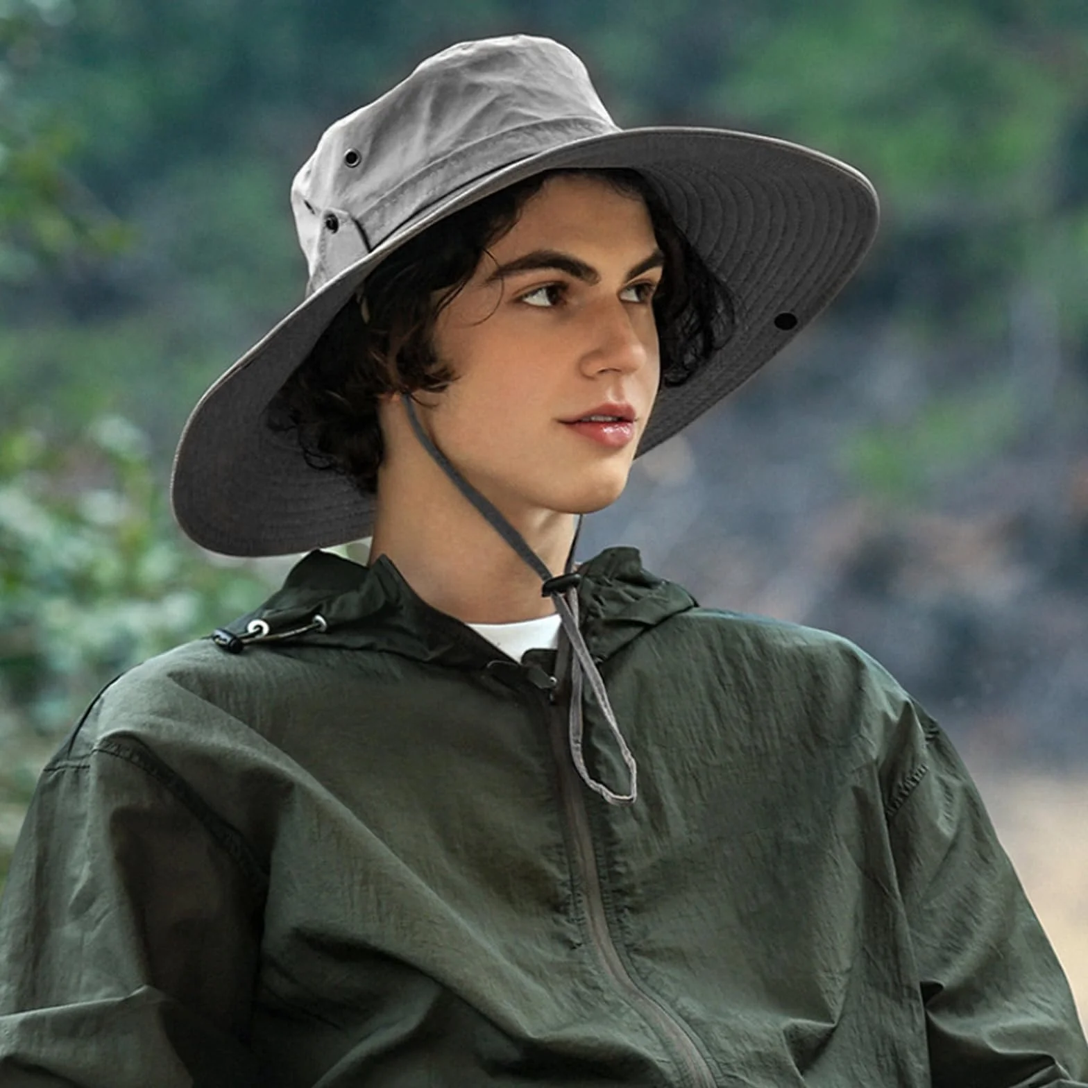 TYXHXTF Chapeau de Soleil Pêcheur Imperméable, Plein Air Voyage Pliable, Seau Pluie Protection, Pour Hommes et Femmes