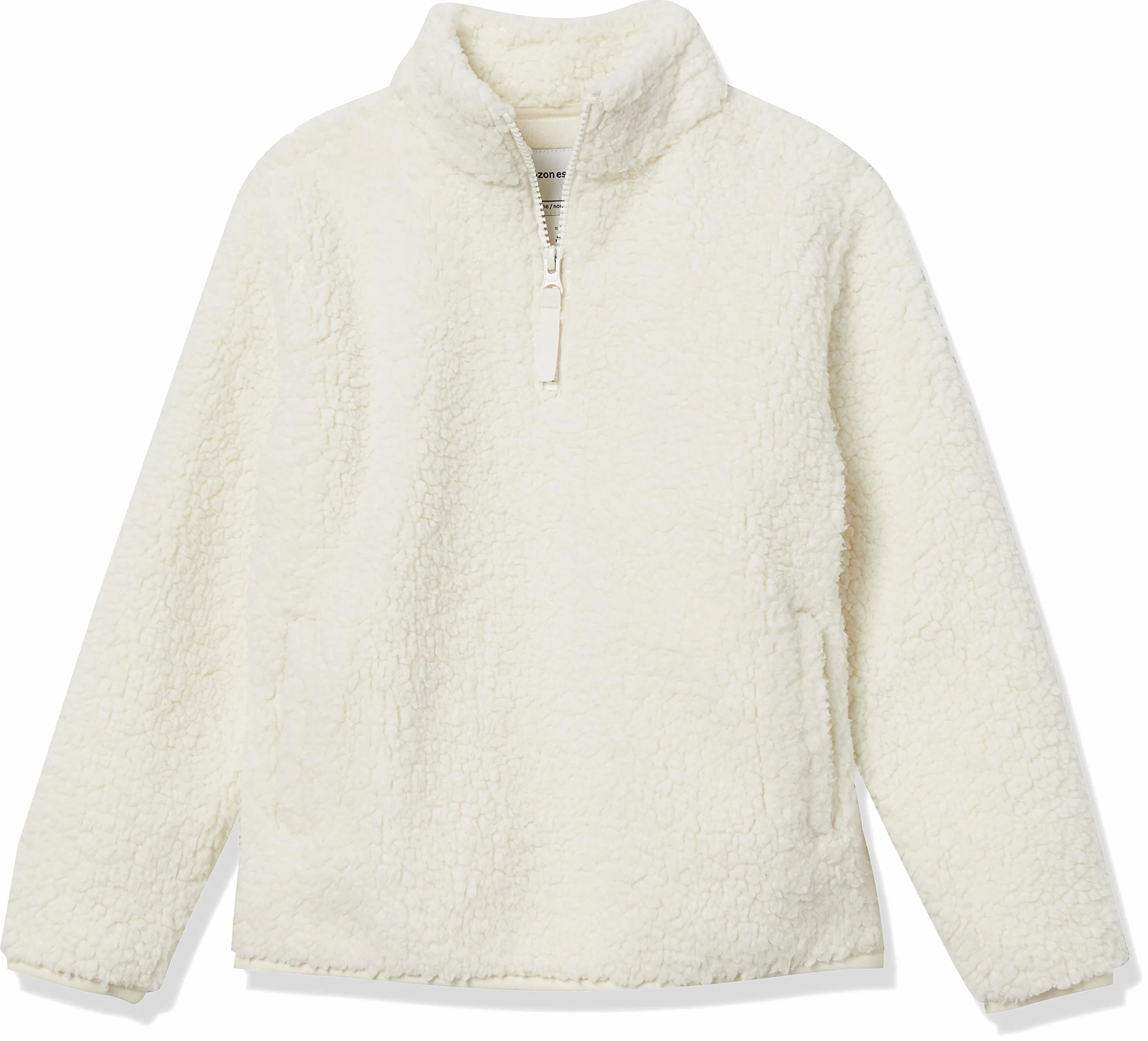 Amazon Essentials Veste Polaire Sherpa à Fermeture Éclair 1/4 Fille