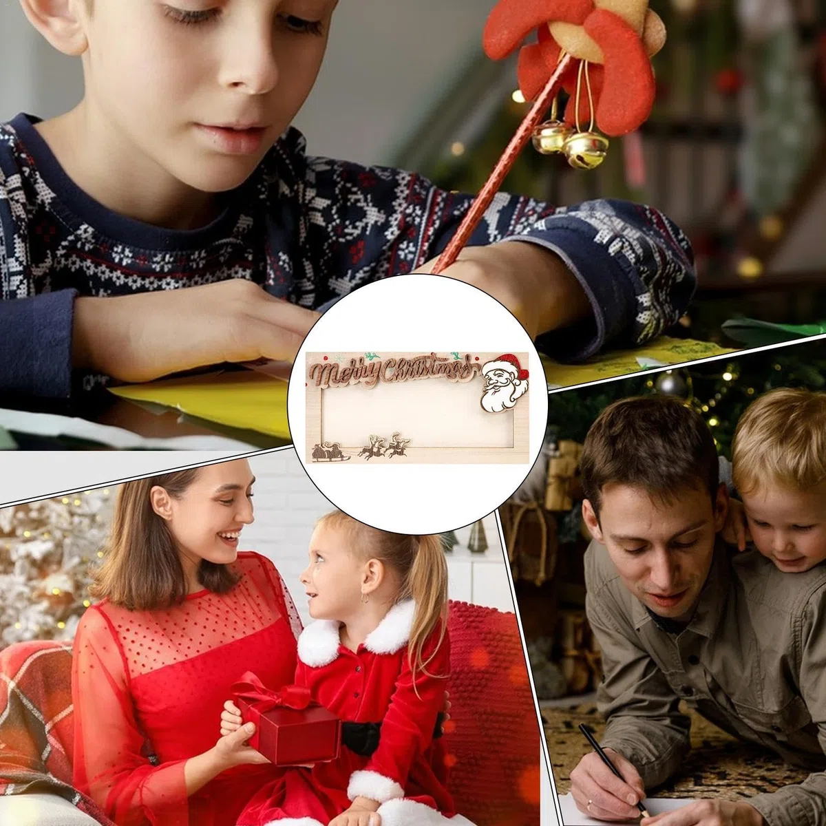 Porte-espèces de Noël, cartes de Noël amusantes | Porte-monnaie en bois pour amis, , vacances