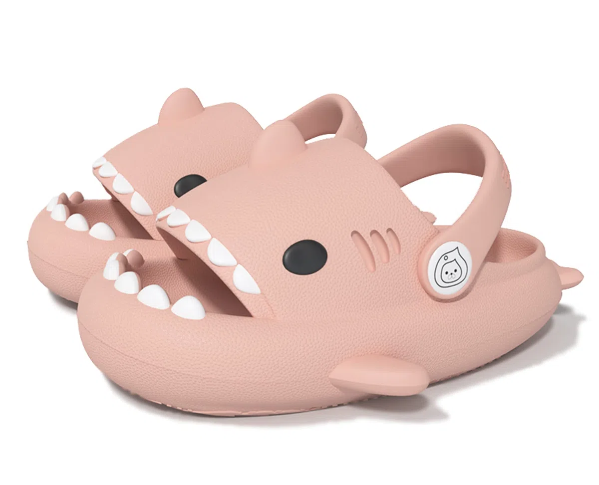 SMajong Claquettes de Requin Garçon Fille Été Shark Slides Slippers Antidérapante Chaussures de Piscine Plage Enfant Chaussures de Bain Pantoufles Maison