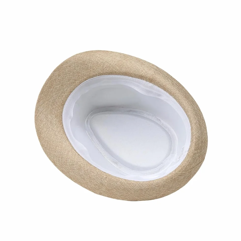 Chapeau Fedora en paille classique Panama Trilby avec bord court pour homme, léger et respirant pour voyage, tenue décontractée