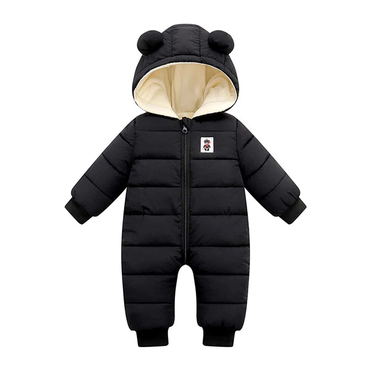Generisch Combinaison de neige chaude avec manteau en duvet pour garçon, combinaison d'extérieur pour fille, manteau rembourré pour bébé, veste d'hiver