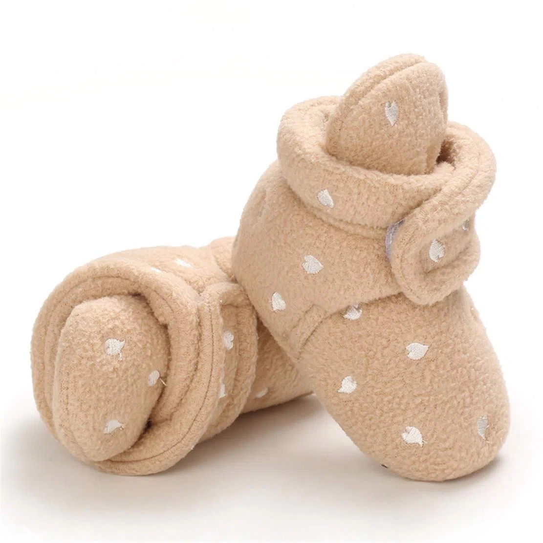 EDOTON Bottines Bébé Unisex, Naissance Hiver Chaud Chaussure Bébé Garçon Fille Premier Pas Bottine Souple Bottes de Neige Bottillons Baptême Chaussons 0-18 Mois