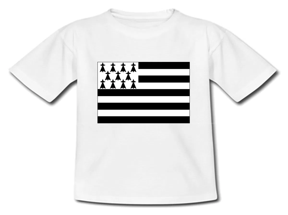 T-Shirt Bébé - Drapeau Bretagne